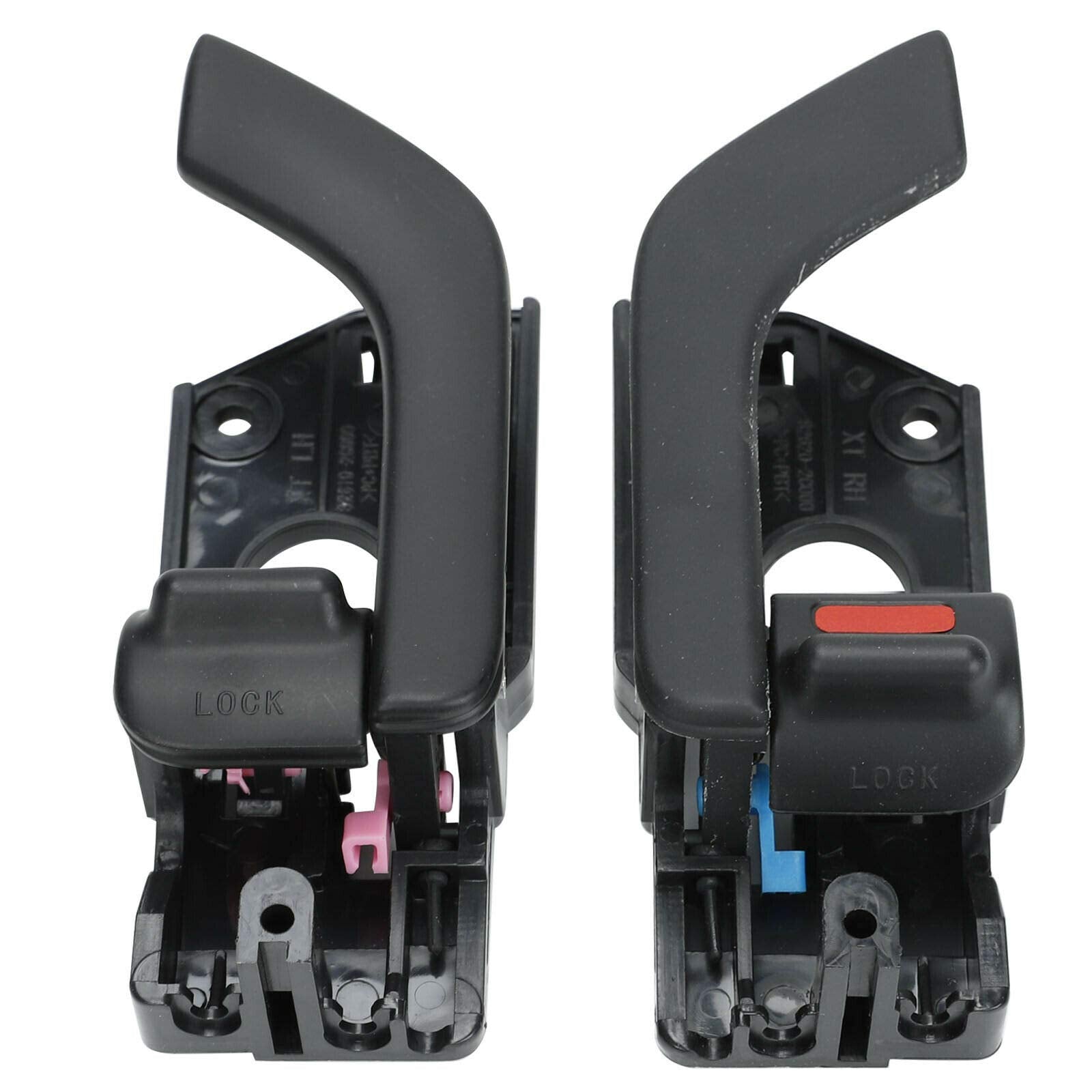 Baclaugh Pair Inside Door Handles Right & Left Replacement For 03-08 Hyundai Tiburon New 826202C000Lk 826102C000Lk
