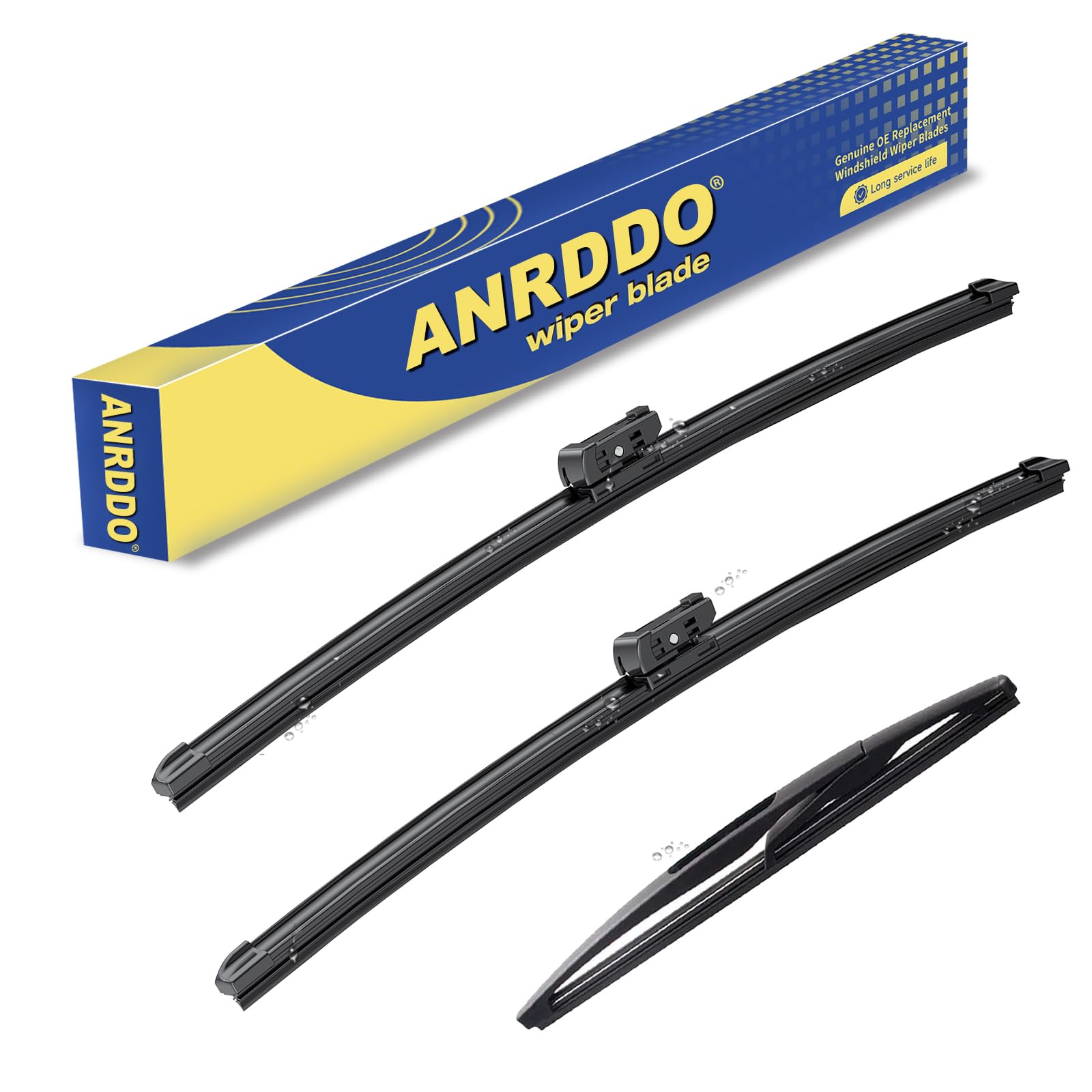 3 Wipers Replacement For Gmc Acadia 2007-2012,Saturn Outlook 2007-2010 Original Equipment Windshield Wiper Blades Set - 24''+21'