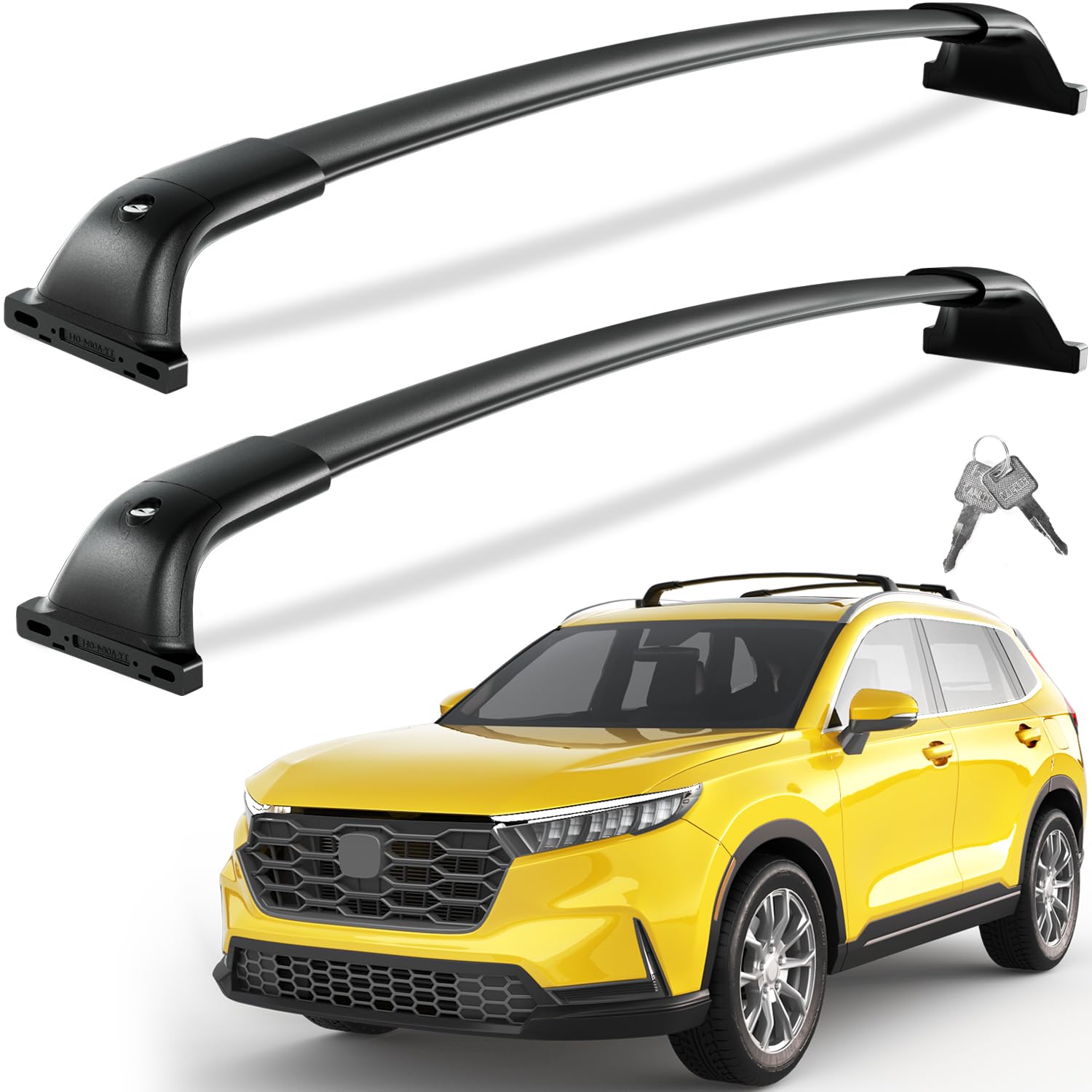 Tuyoung 260lbs Lockable Roof Rack Cross Bars Fit for Honda CRV CR-V 2023 2024 2025, Made of Metal Aluminum Heavy Duty Crossbar R