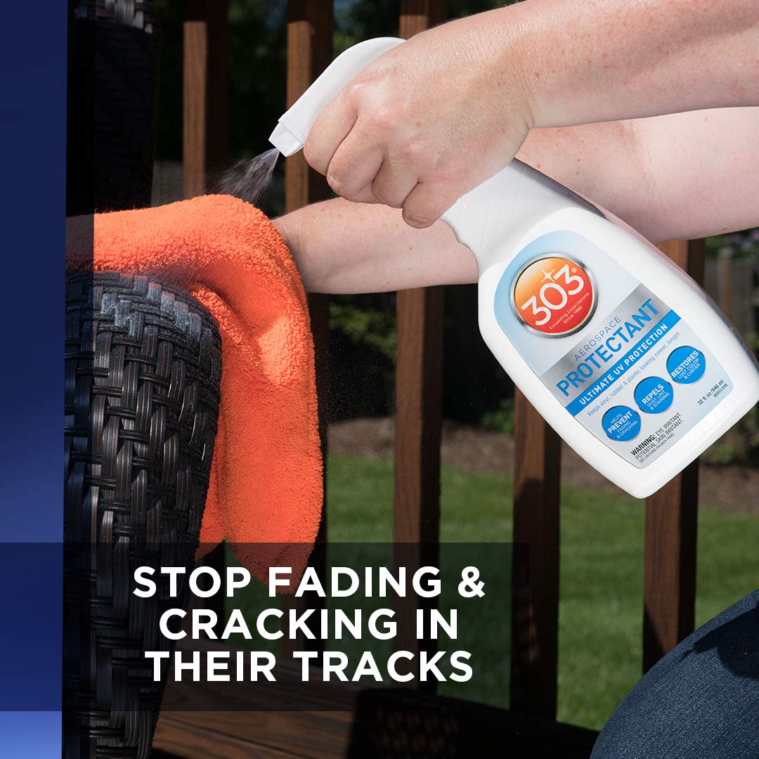 303 Products Aerospace Protectant – Uv Protection Spray Cleaner, Repels Dust, Dirt, & Staining, Matte Finish, Restores Like-New Appearance, Outdoor Cleaning Supplies 32 Fl. Oz.