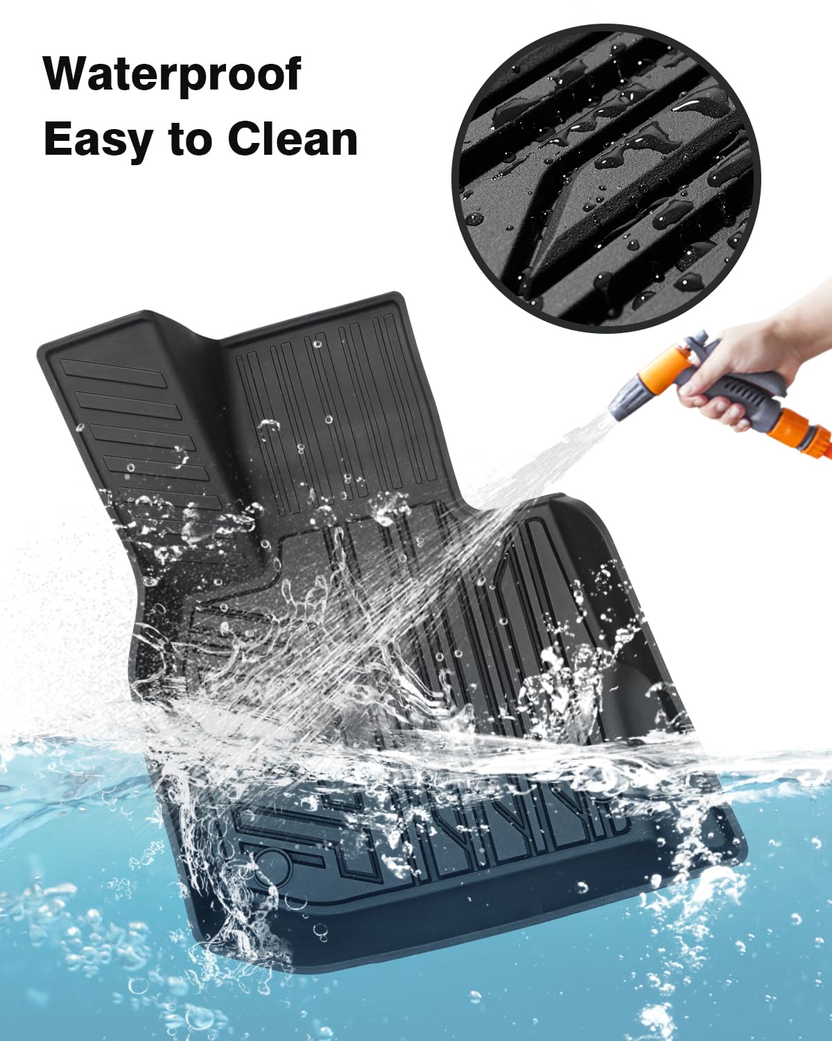 Powerty Floor Mats For 2018-2024 Bmw X3 / 2019-2024 Bmw X4, Custom Fit For Bmw X3 Accessories, 3D Tpe All Weather Car Mats Heavy