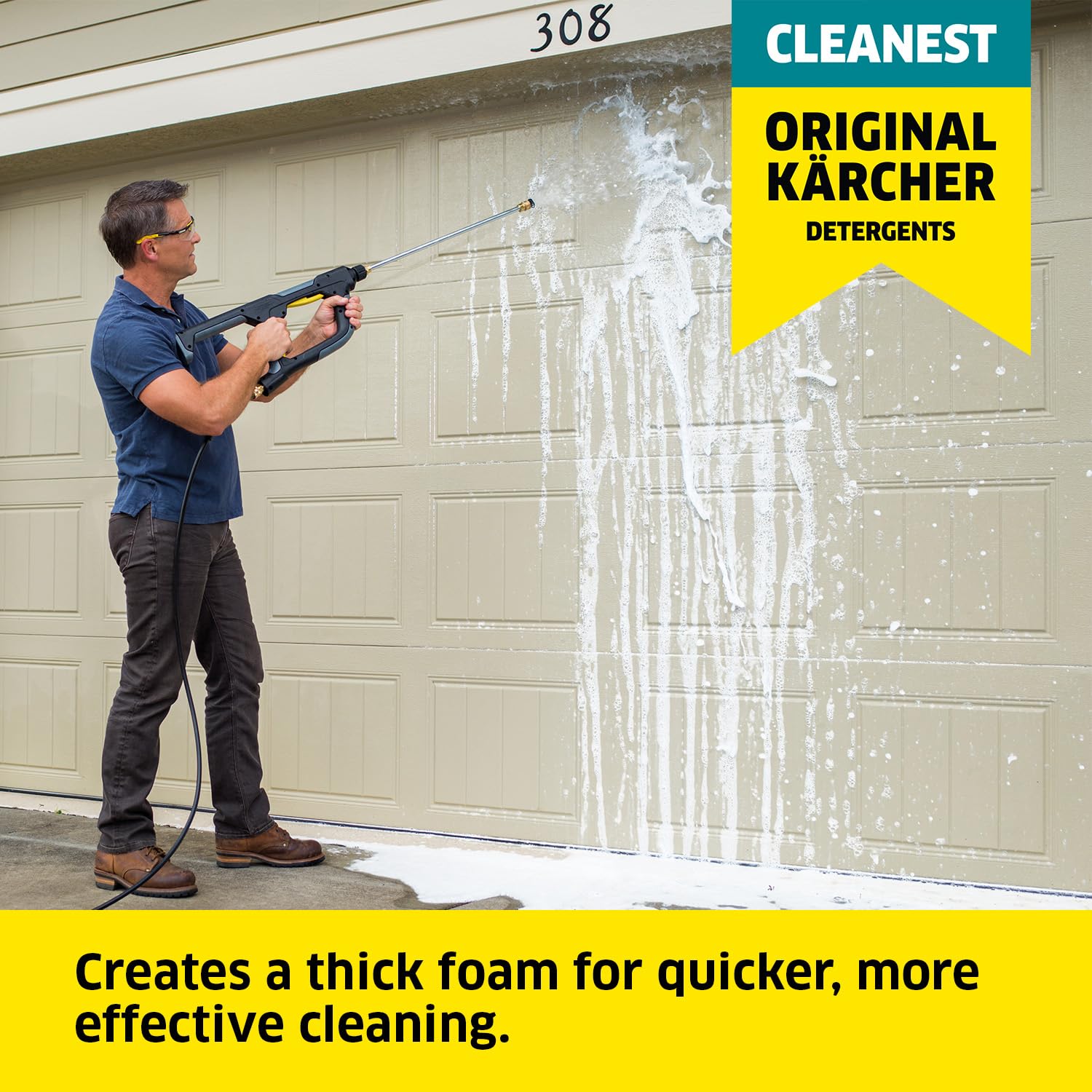 Kärcher - Multi-Purpose Cleaning Soap Concentrate - For Pressure Washers – For All Outdoor Surfaces – 1 Quart