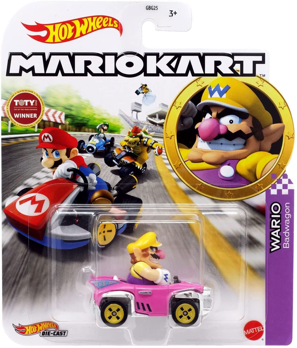 Hot Wheels Mario Kart Wario - Badwagon-New