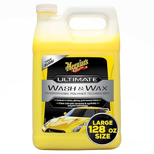 Meguiar'S Ultimate Wash And Wax, Car Wash And Wax Cleans And Shines In One Step, Wash, Shine, And Protect With An Enhanced Ph Ne