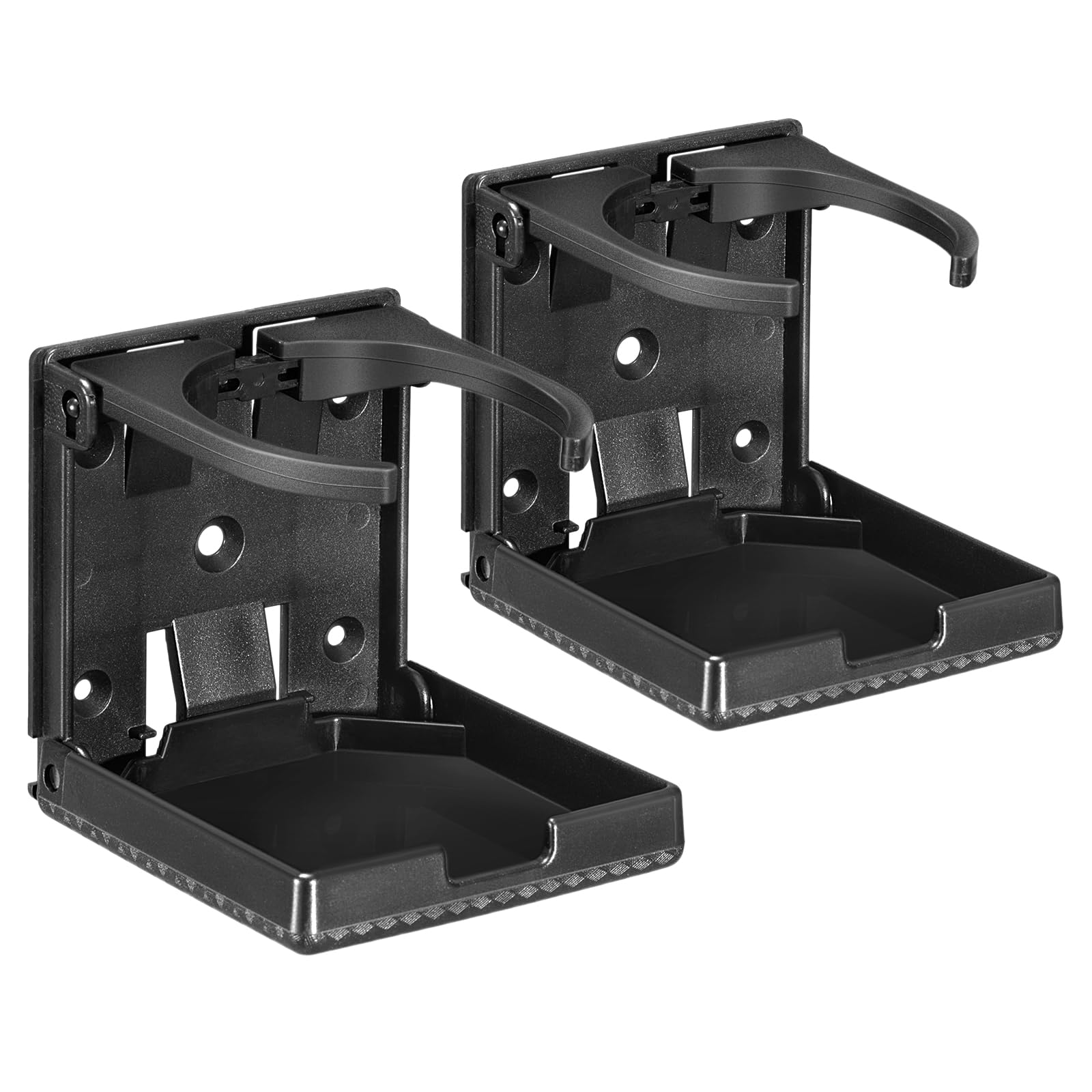 Spurtar 2Pcs Adjustable Folding Drink Holder Fit Most Size Mugs Bottle Wall Cup Holder Car Water Bottle Holder For Trucks, Rvs, 
