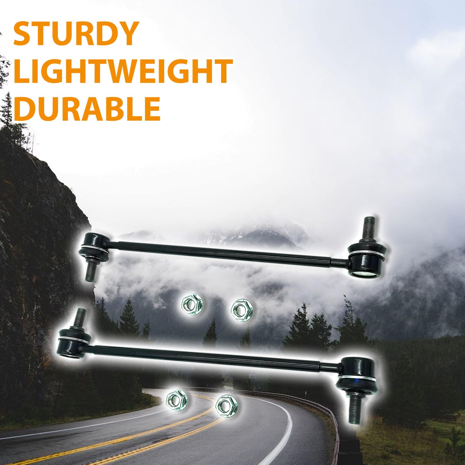 Xcpmc Front Sway Stabilizer Bar End Link 2 Pcs Left & Right|Replacement For Escape Tribute Eclipse Endeavor Galant Outlander Rav