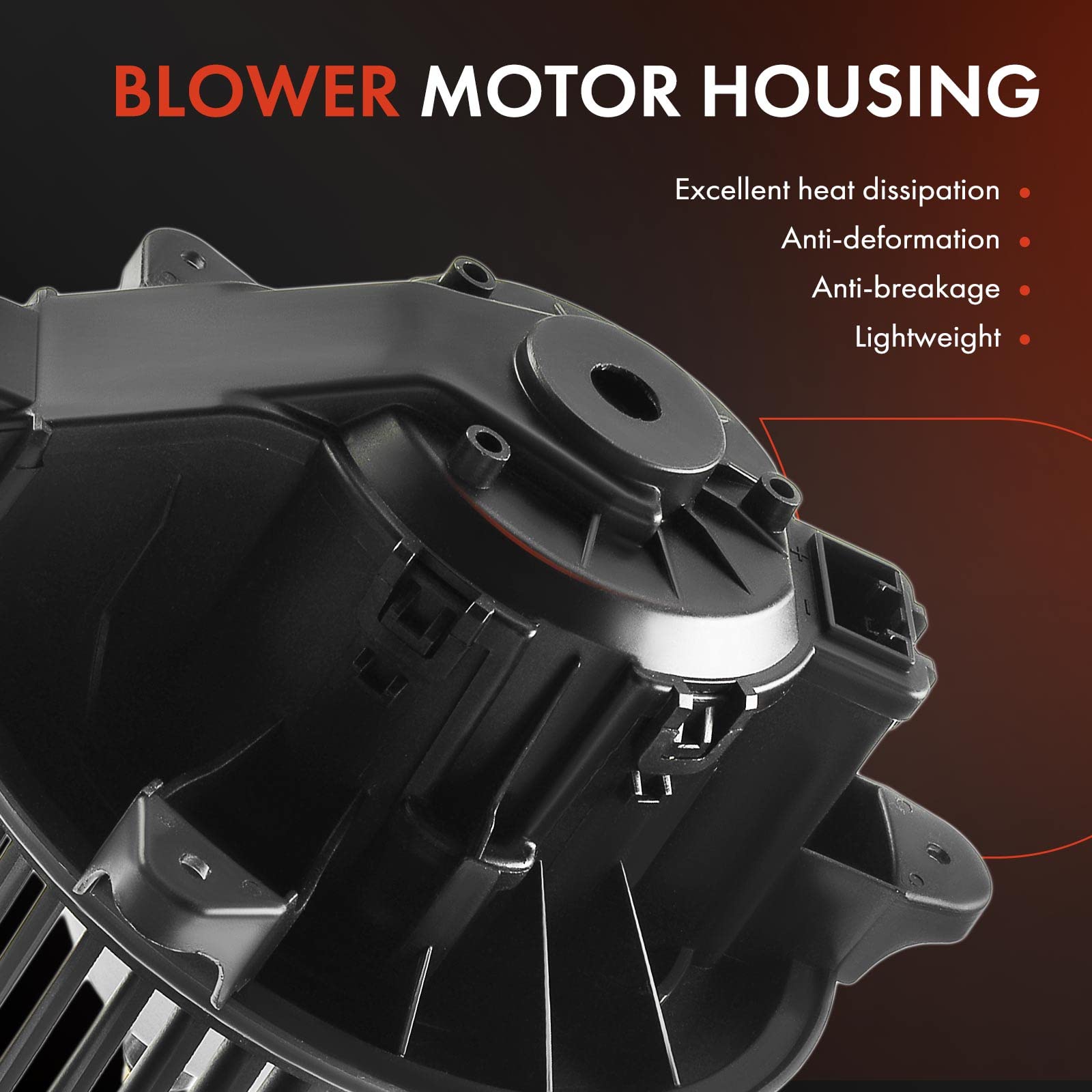 A-Premium HVAC Heater Blower Motor Assembly Compatible with Ford Vehicles - 2015-2023 Transit-150, Transit-250, Transit-350, Transit-350 HD, 2022-2023 E-Transit - Replace# PM4063