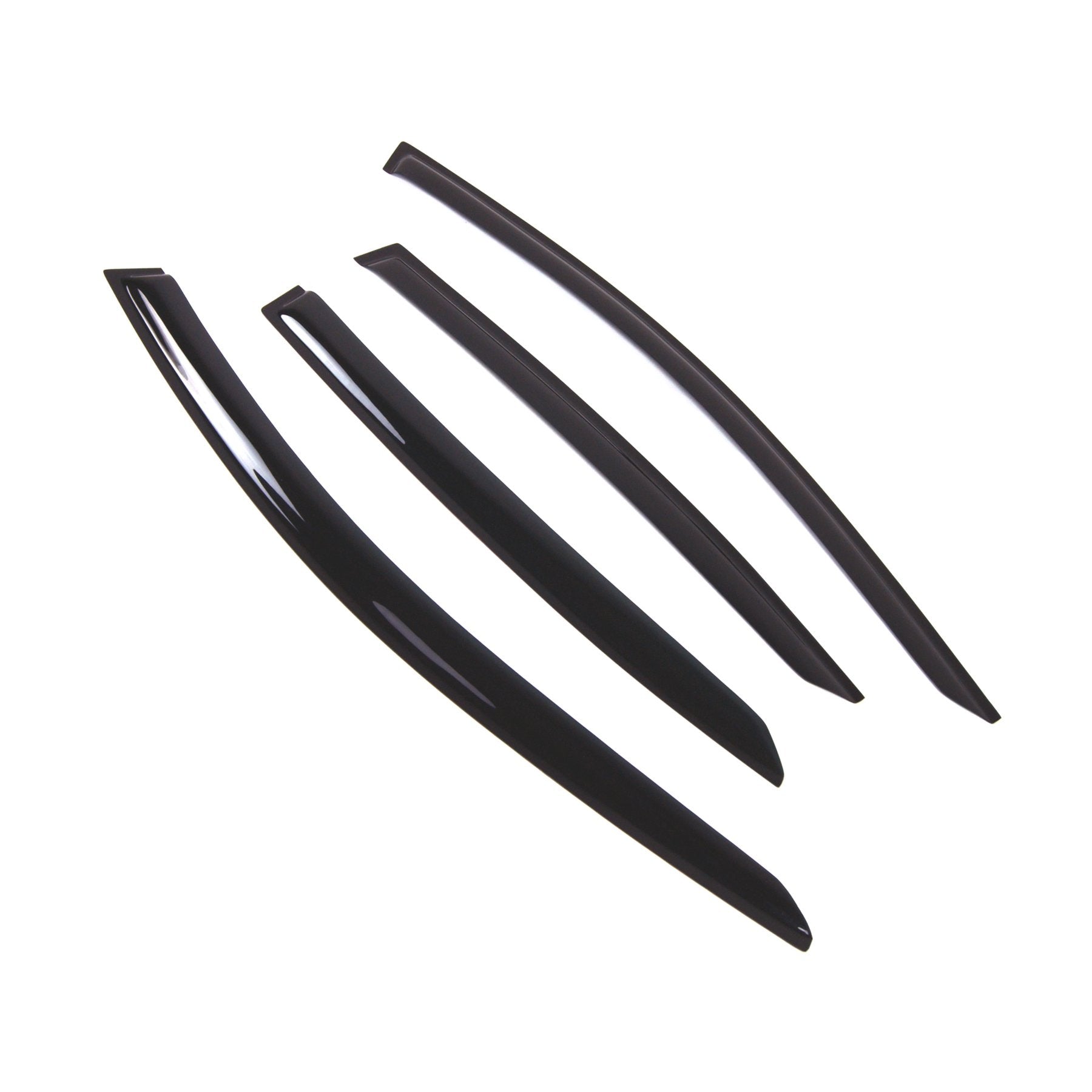 Tuningpros Window Visor Compatible With 2013-2015 Acura Ilx, Dgwv2-778 Outside Mount Deflector Rain Guard Dark Smoke, 4 Pcs Set