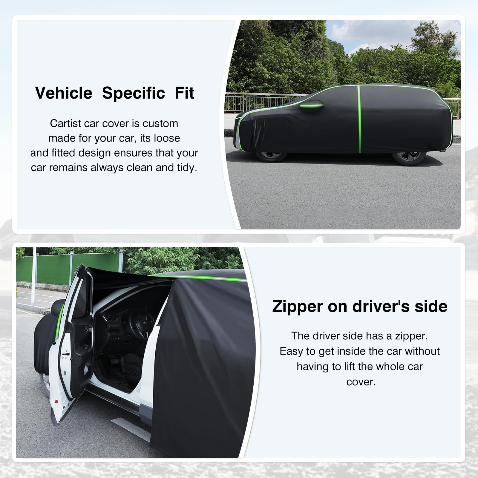 Cartist Full Car Cover Fits For Toyota Highlander 2001-2023 2024 2025 All Weather Car Covers Outdoor For Highlander Suv Waterpro