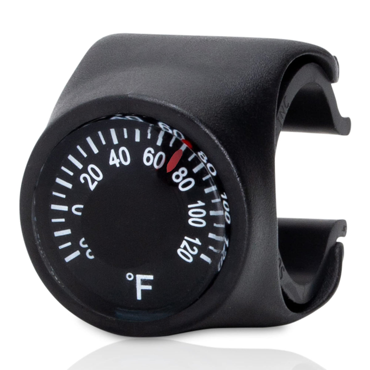 Sun Company Clip-on Bike Thermometer | Bicycle Handlebar Temperature Gauge and Cycling Accessory | Rugged Handle Bar Thermometer