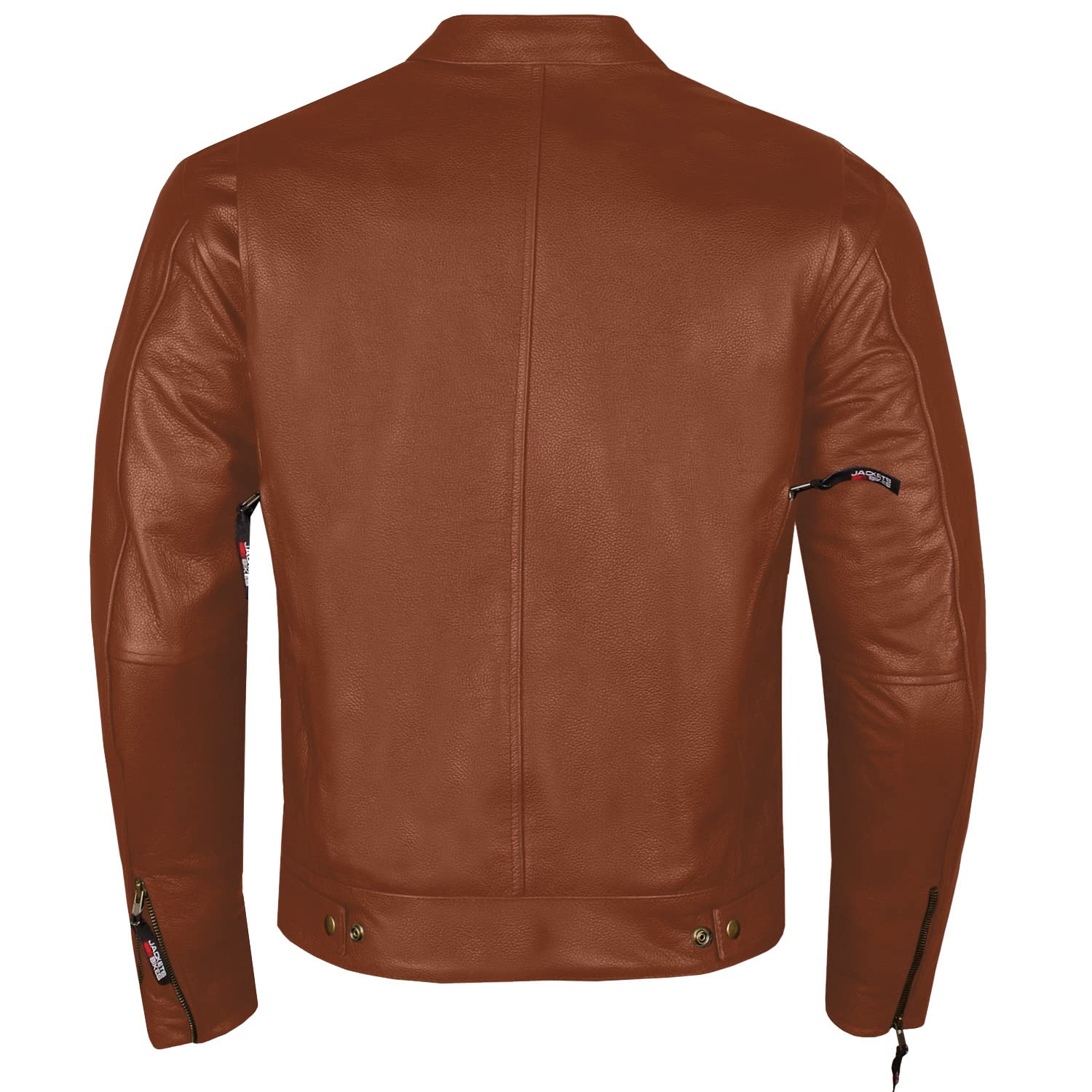 Men'S Commuter Premium Natural Buffalo Leather Motorcycle Jacket Ce Armor Conceal Carry Gun Pockets Cruiser Biker Tan Xl
