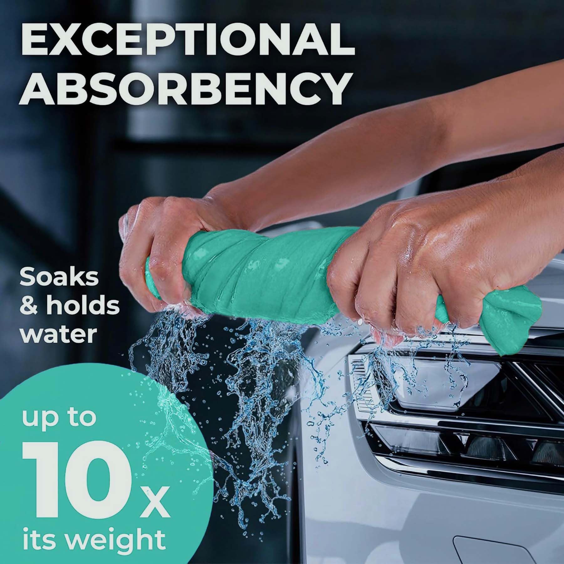 Premium Shammy Cloth For Car Drying - (26   X17   ) - Super Absorbent Reusable Chamois Towel For Car - Scratch-Free Shammy Towel