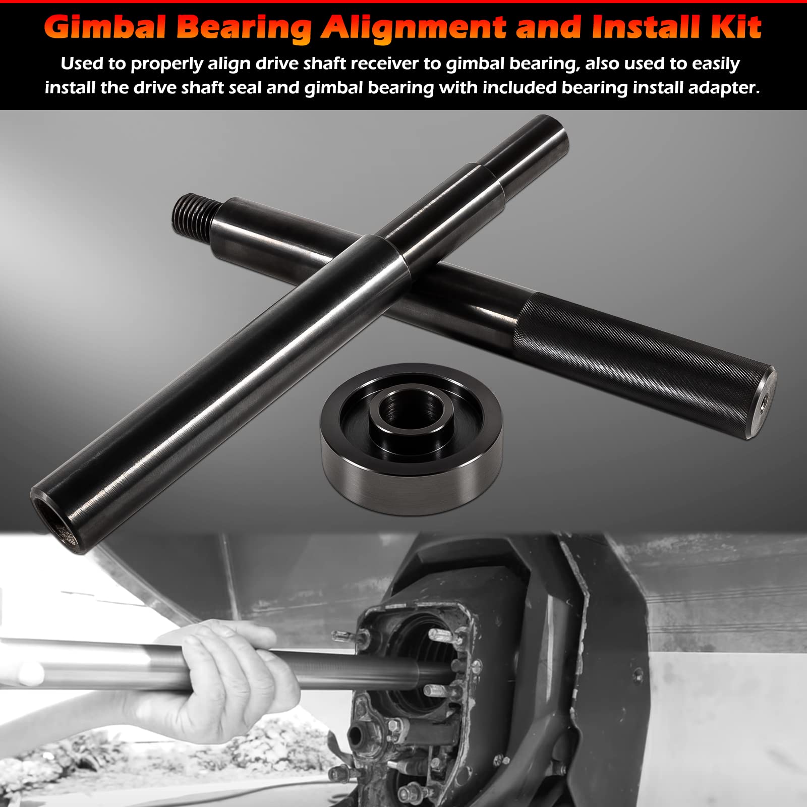 Gimbal Bearing Alignment and Install Kit, Heavy Duty Engine Alignment Tools Set Fits for Mercruiser Alpha 1 Bravo Volvo OMC MR C