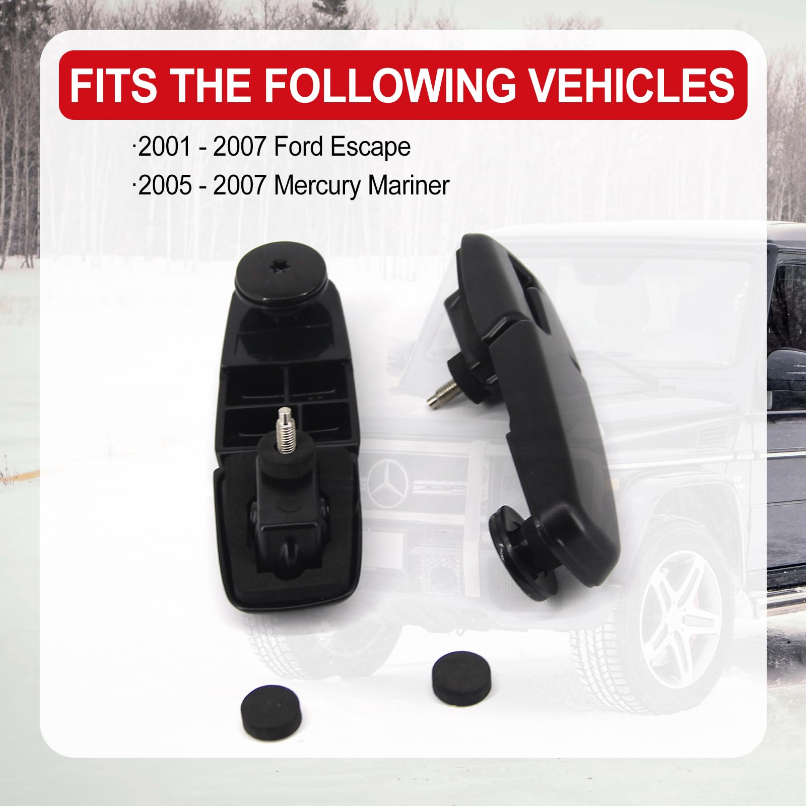 Fexon Rear Window Hinge Liftgate Tailgate Glass Hinge Set Replacement For 2001-2007 Ford Escape 2005-2007 Mercury Mariner Replaces Yl8Z78420A68Ba Yl8Z78420A69Ba 924-124