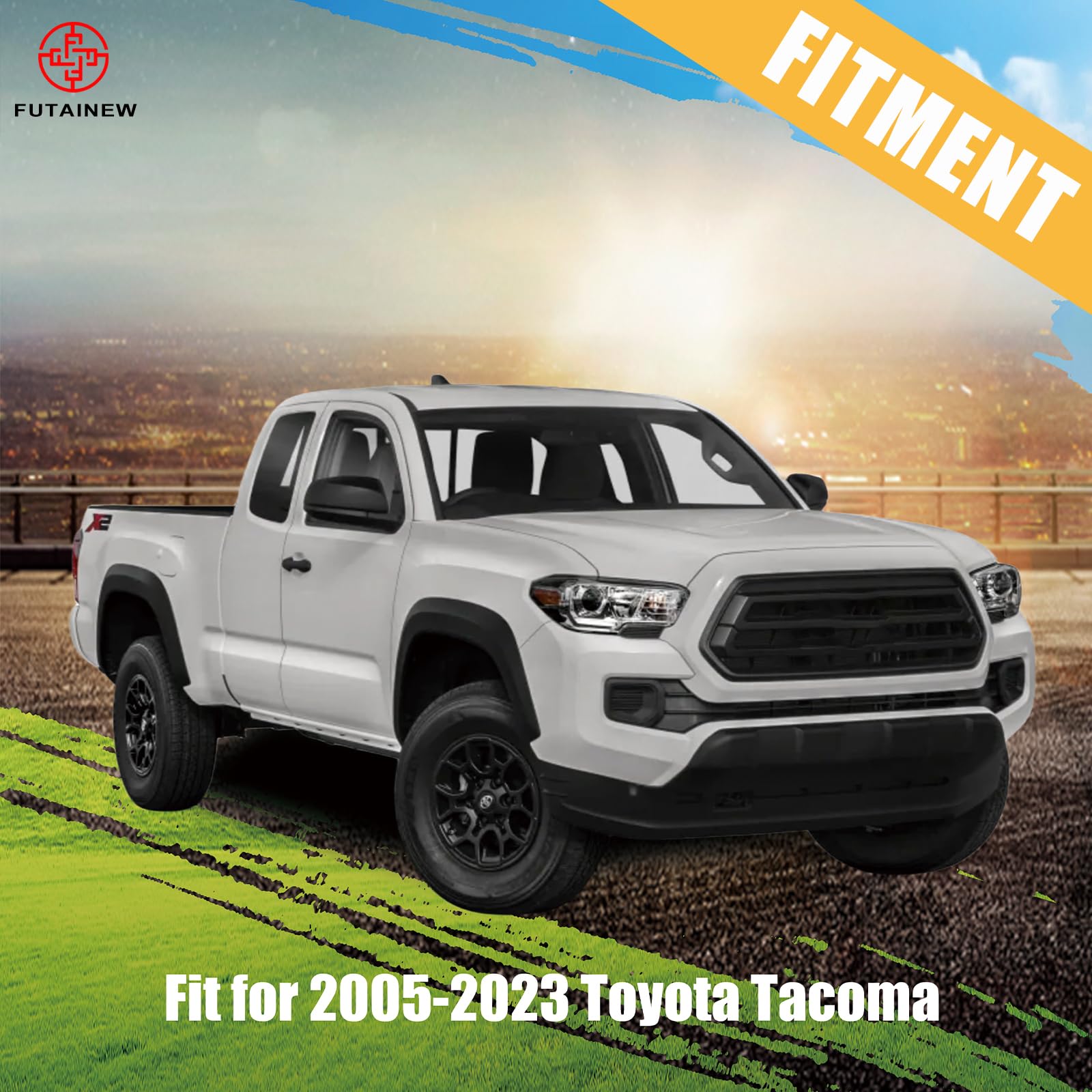 FUTAINEW 2-4'' Lift Front Upper Control Arms with Ball Joint For 2005-2023 Toyota Tacoma