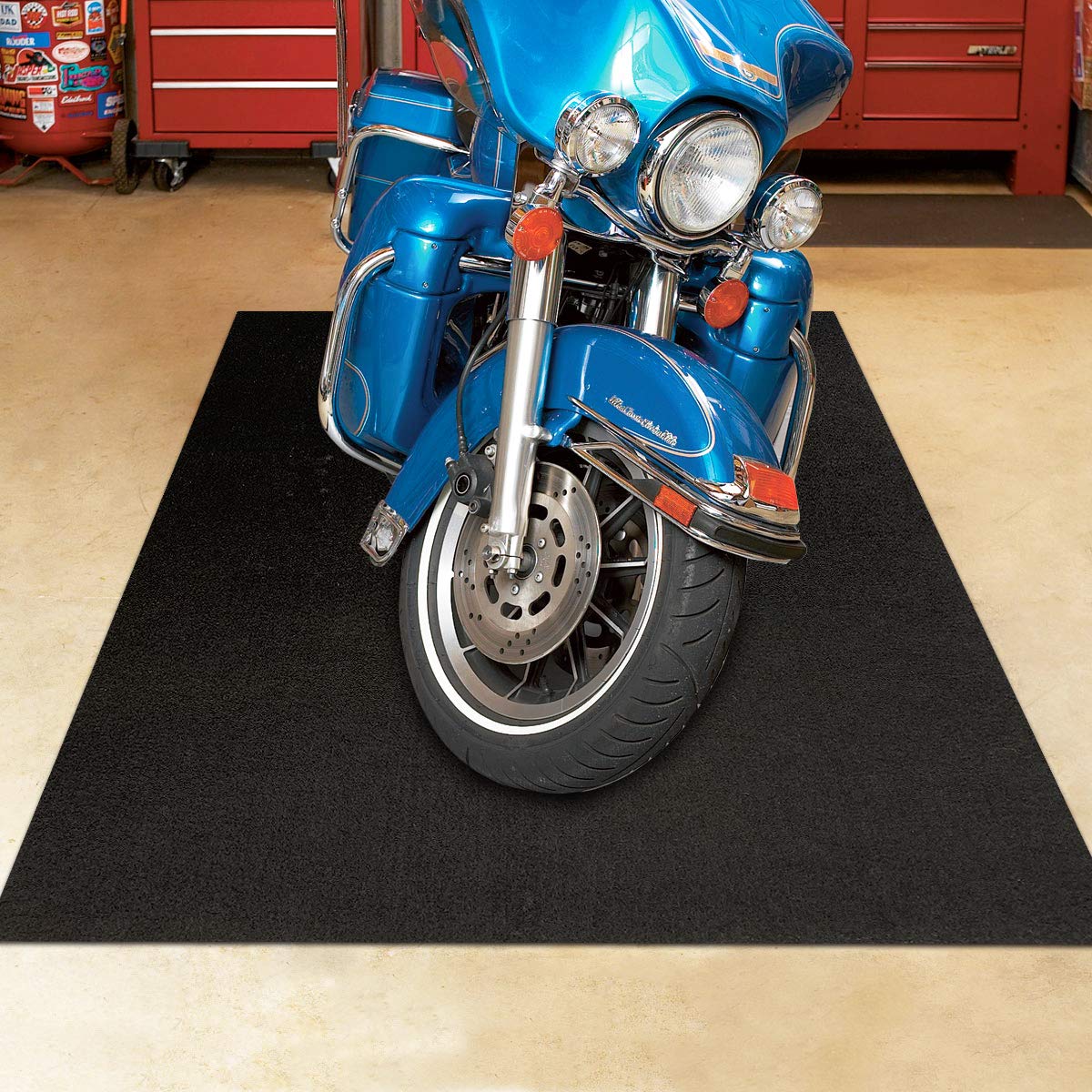LINLA 61 x 39 in-Absorbent Oil Mat Contains Liquid Garage Floor Mat, Motorcycle Mat for Garage,Reusable, Washable, Protects Gara