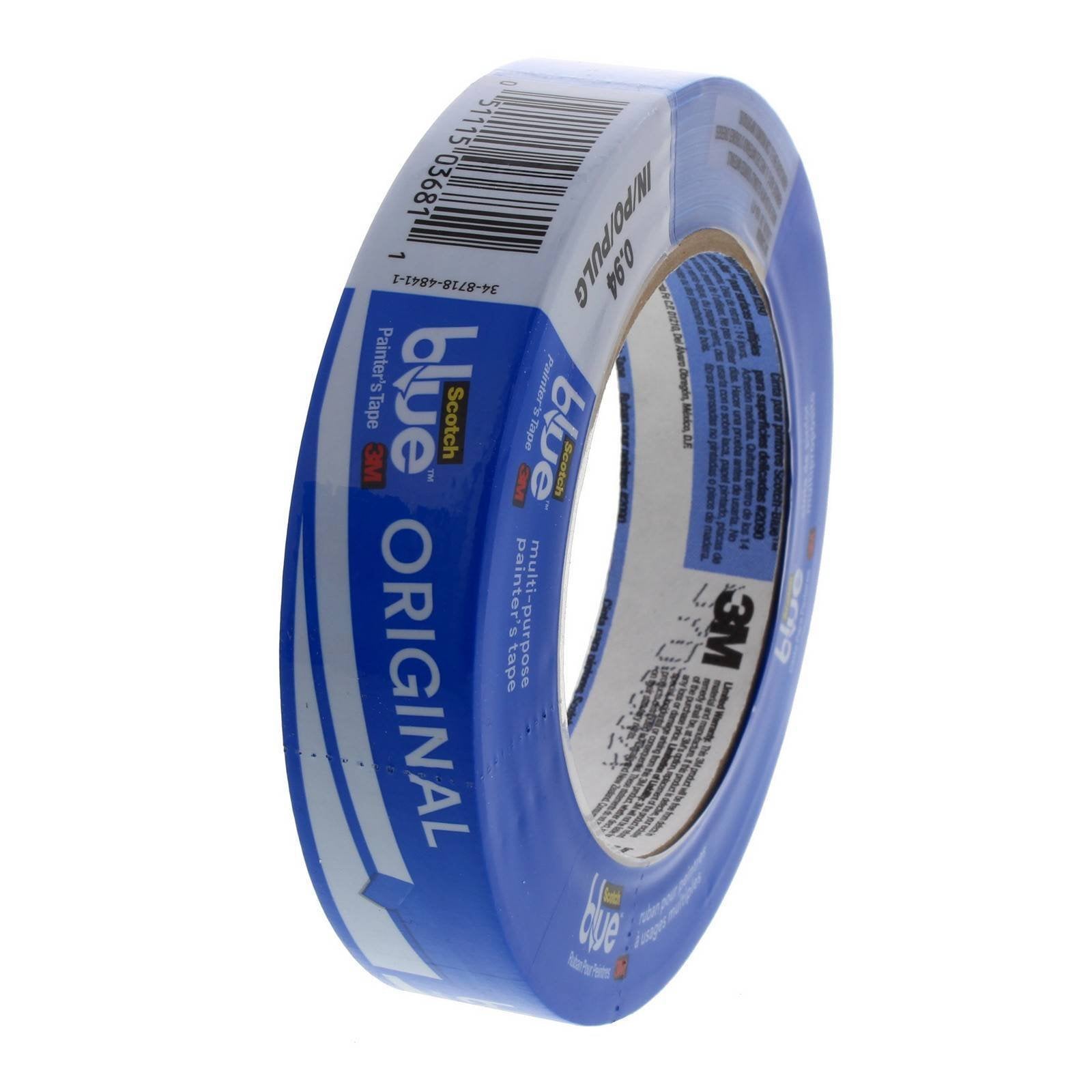 2 Pack 3M 2090-1A 1'' X 60-Yd Scotch-Blue Safe-Release Painters Tape For Multi-Surfaces