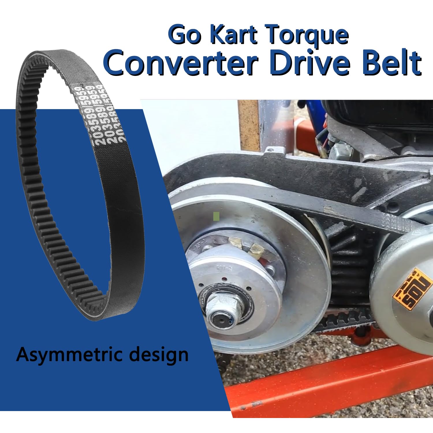 203589/5959 Go Kart Drive Belt Compatible With 30 Series Torque Converter Drive Belt Replacement For Manco Comet Murray 12-8487