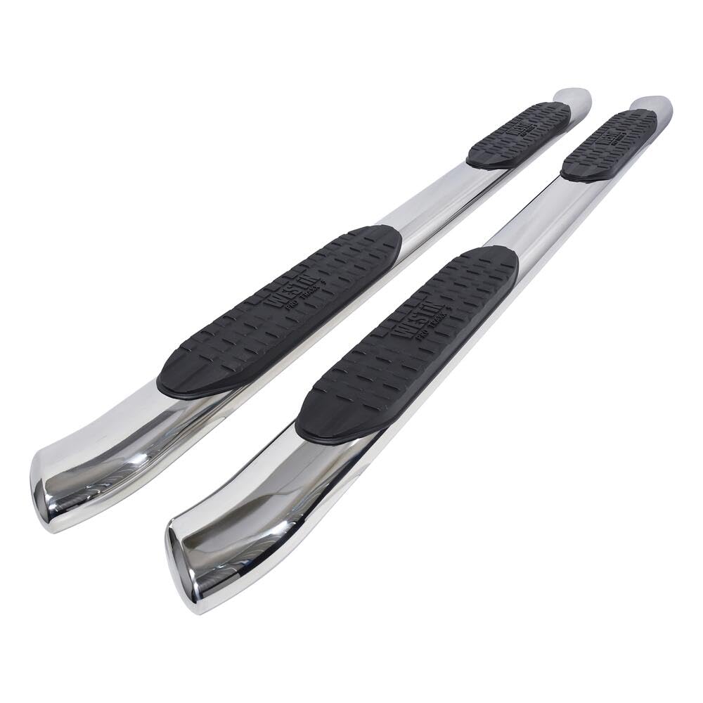 Westin 21-52770 Pro Traxx 5 Oval Nerf Bars Fits 2005-2023 Tacoma Double Cab Polished Pair