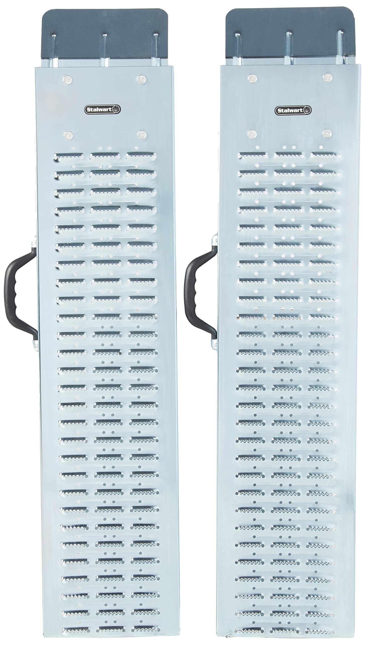 Loading Ramps - Steel Ramp Set For Atvs, Motorcycles, Mowers, Carts & More - Use With Pickup Trucks & Trailers - 1200Lb Combined