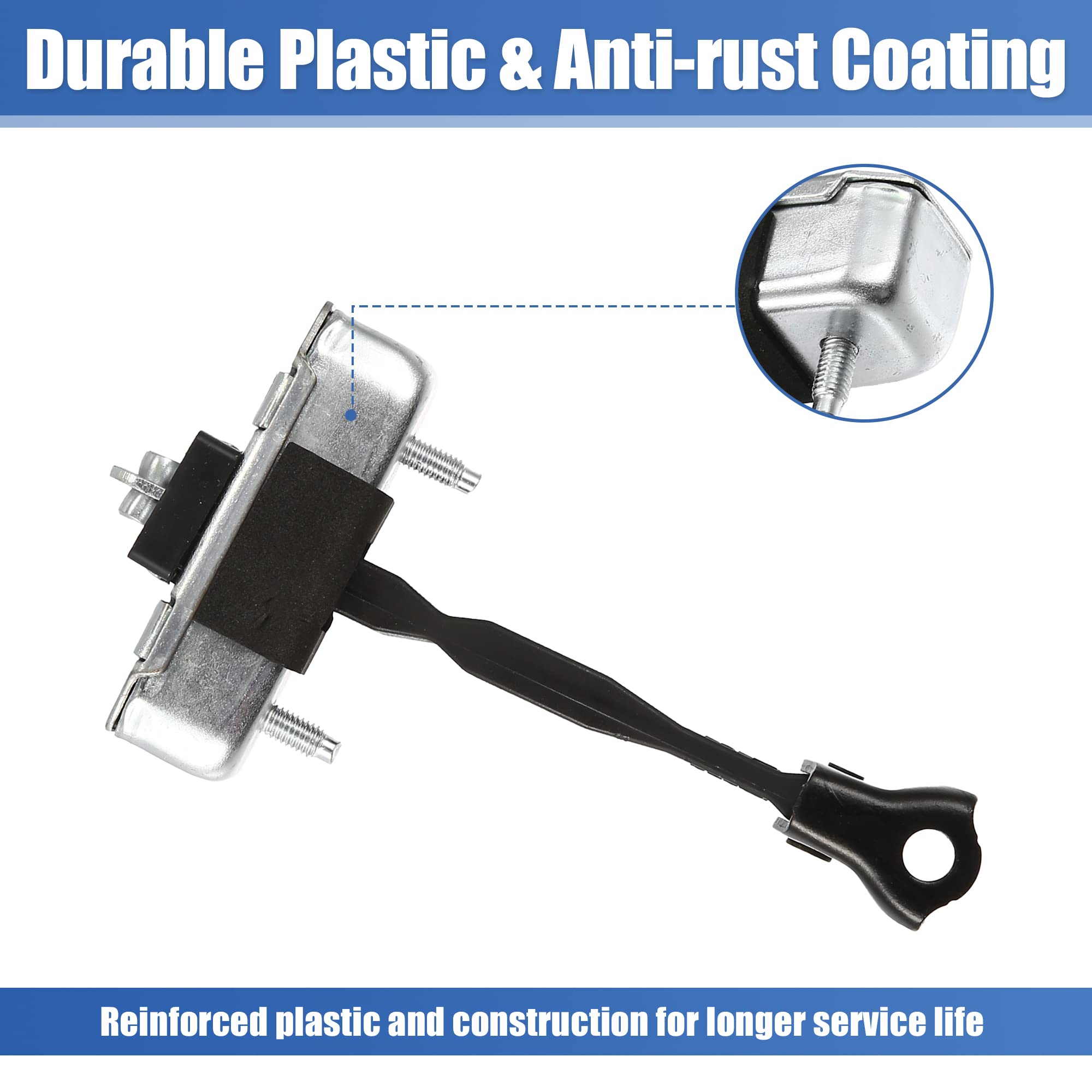 X AUTOHAUX Front Left Door Check Stop Strap Door Check Assembly 68610-60100 for Toyota Tacoma 2005-2016 LH Front Driver Side Doo