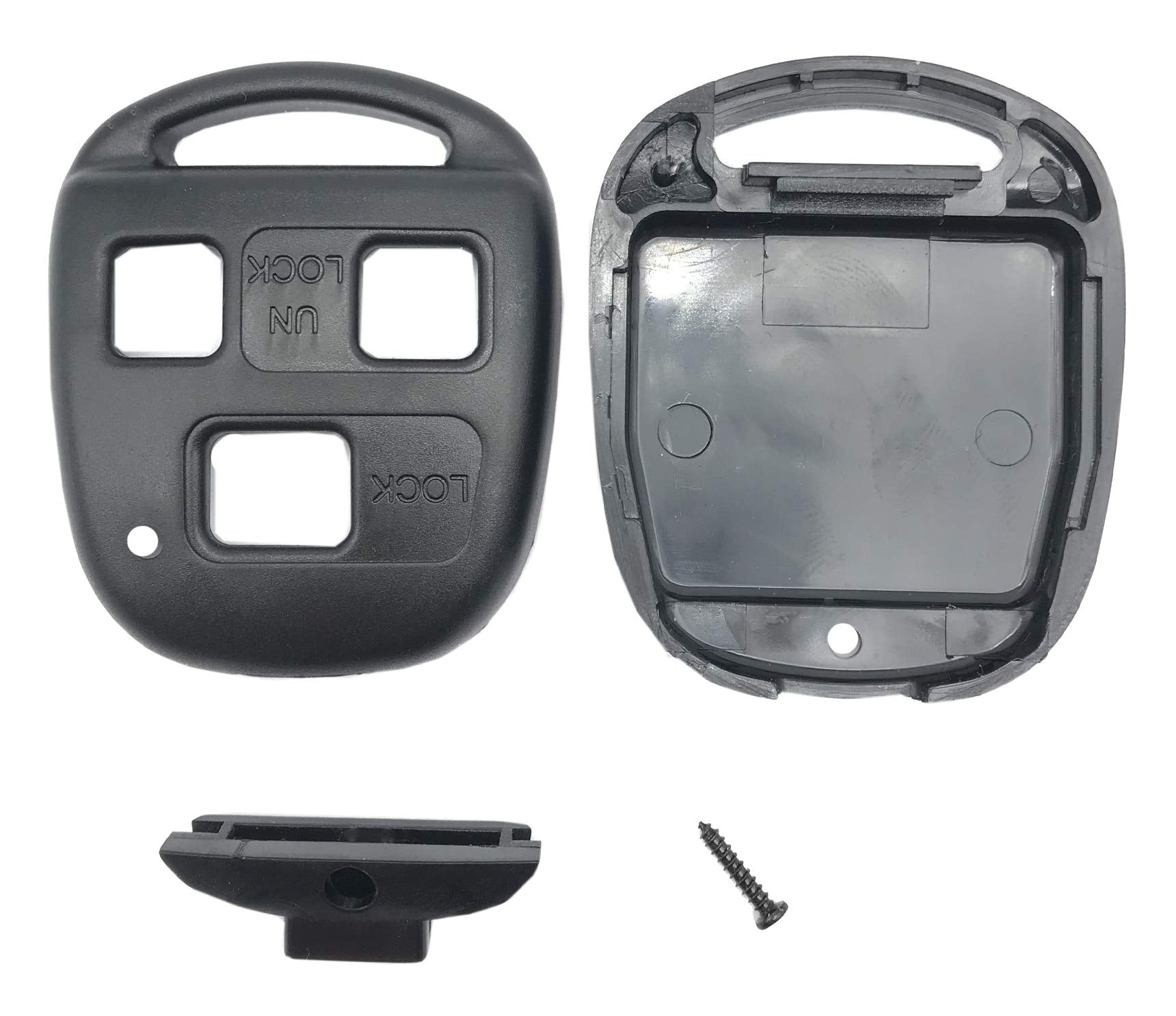 Replacement Key Fob Shell Case Fit For Lexus Es Gs Gx Is Ls Lx Rx Sc Is300 Is330 Es300 Es330 Rx300 Rx330 Rx350 Lx470 Gs300 Gs400 Gs430 Gx470 Rx400H Sc430 Keyless Entry Remote Car Key Fob Cover