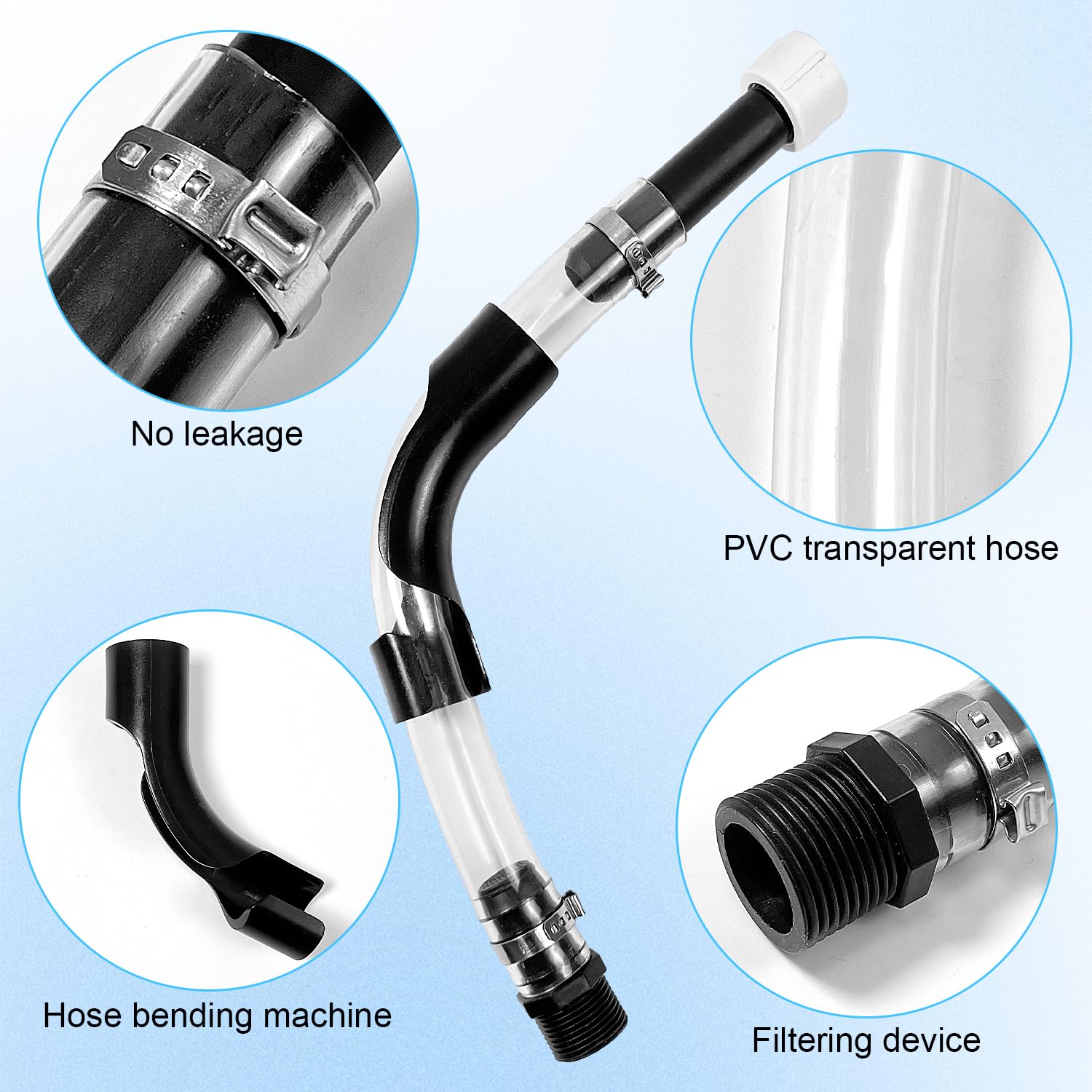 2 Set Of Racing Fuel Filler Hose Kits, 5 Gallon Neck Hose With Jug Cap Hose Bender, Racing Replacement Gas Can Cap, Jug Hose Utility