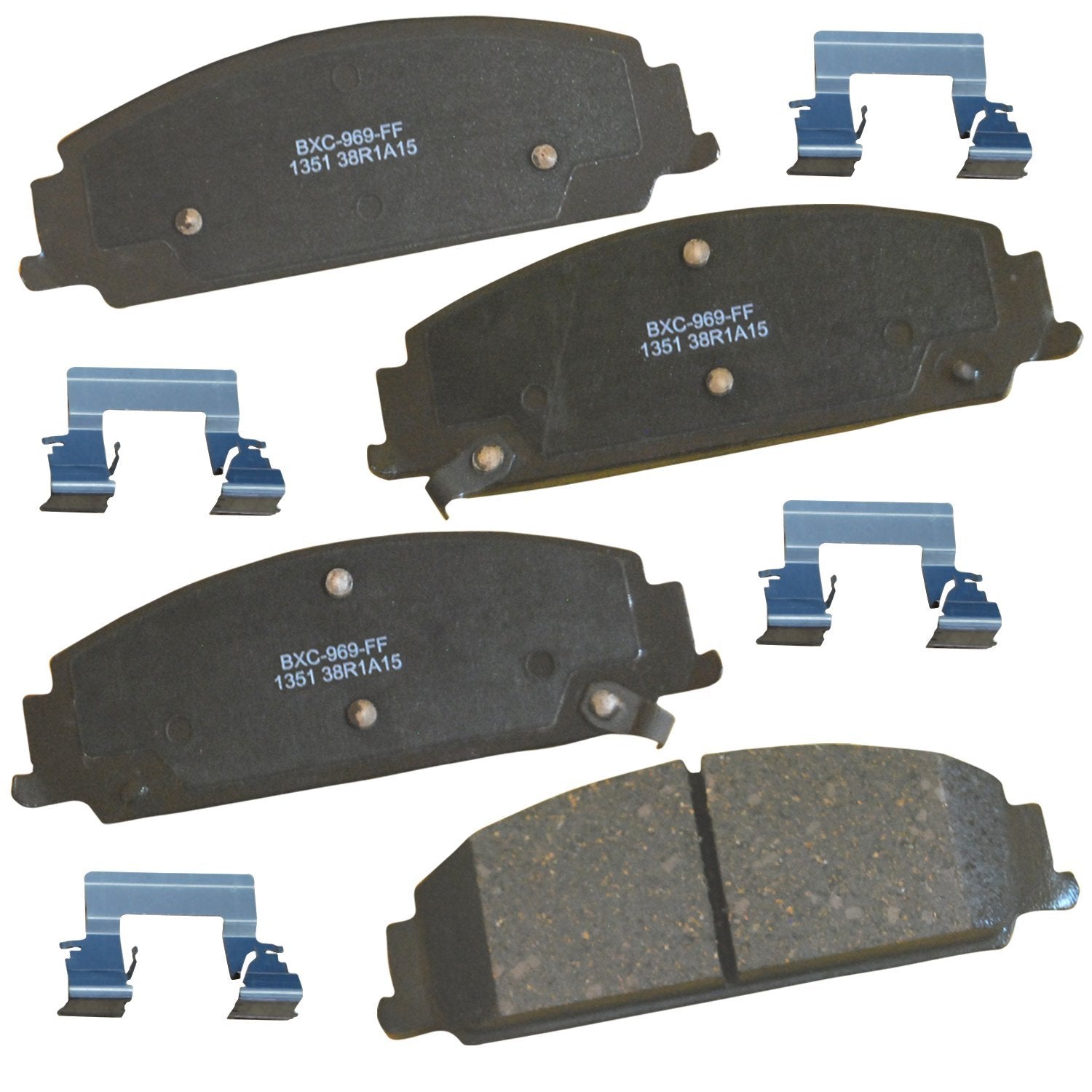 Bendix Premium Sbc1351 Ceramic Front Brake Pads For Chevrolet Caprice 2012, Pontiac G8 2009-2008