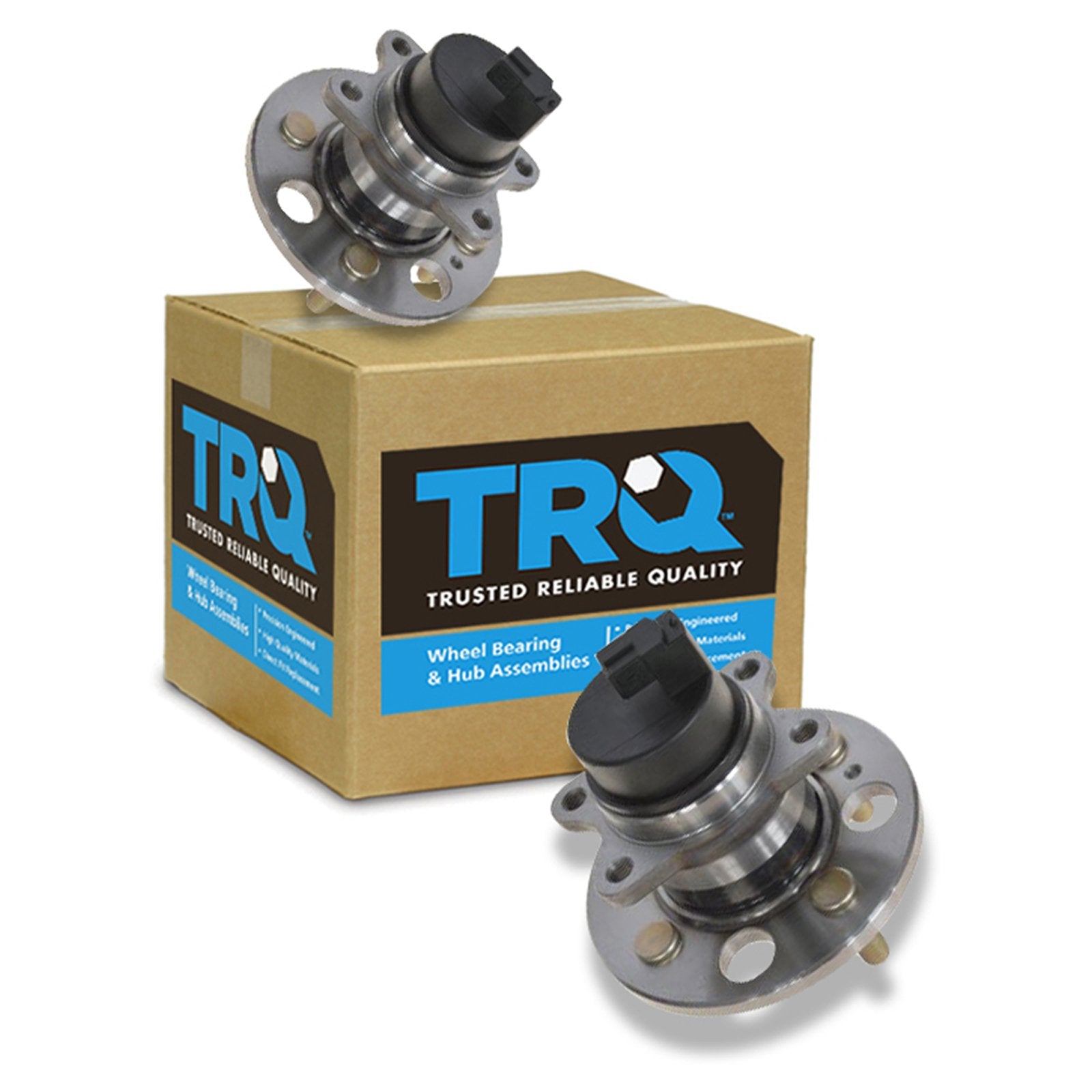Trq Rear Wheel Hub Bearings Assembly Set Compatible With 2006-2011 Hyundai Accent Kia Rio Rio5