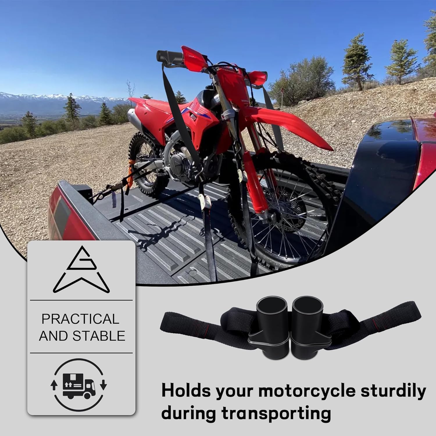 Handlebars Straps For 32' Handlebars, Compatible With 32505 Black Bar-Harness Ii Easily Adjustable To Maintain Vehicle Stability And Safety During Transportation