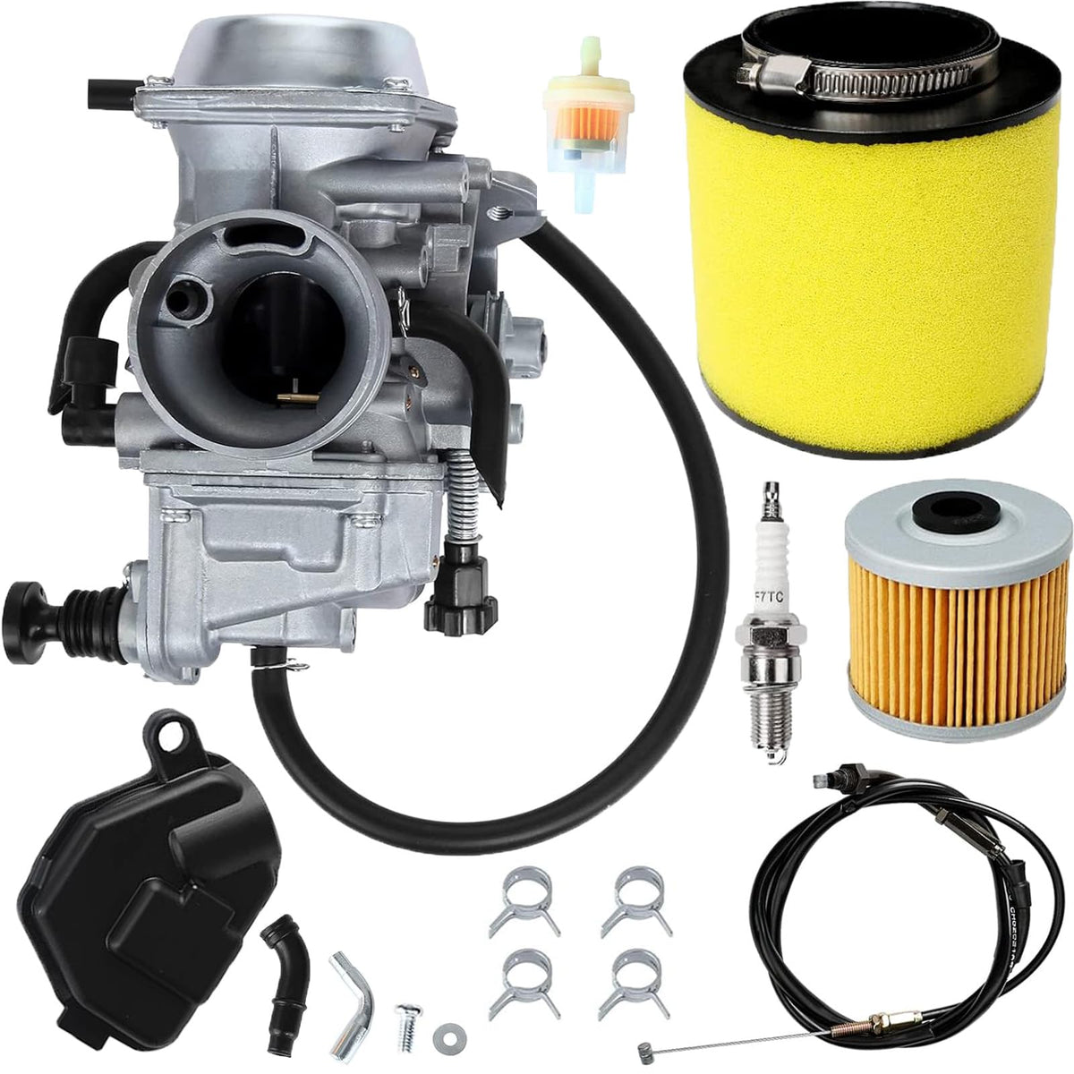Fourtrax 300 Carburetor Fit for Honda 1986-2000 FourTrax TRX300 TRX350,1997-2004 Foreman 400 450,2000-2006 Rancher 350(Includes 
