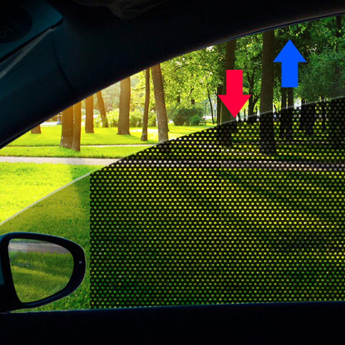 Toogod Michael Myers Car Window Decal Halloween Window Cling Funny Car Stickers For Automotive(For Left Side)