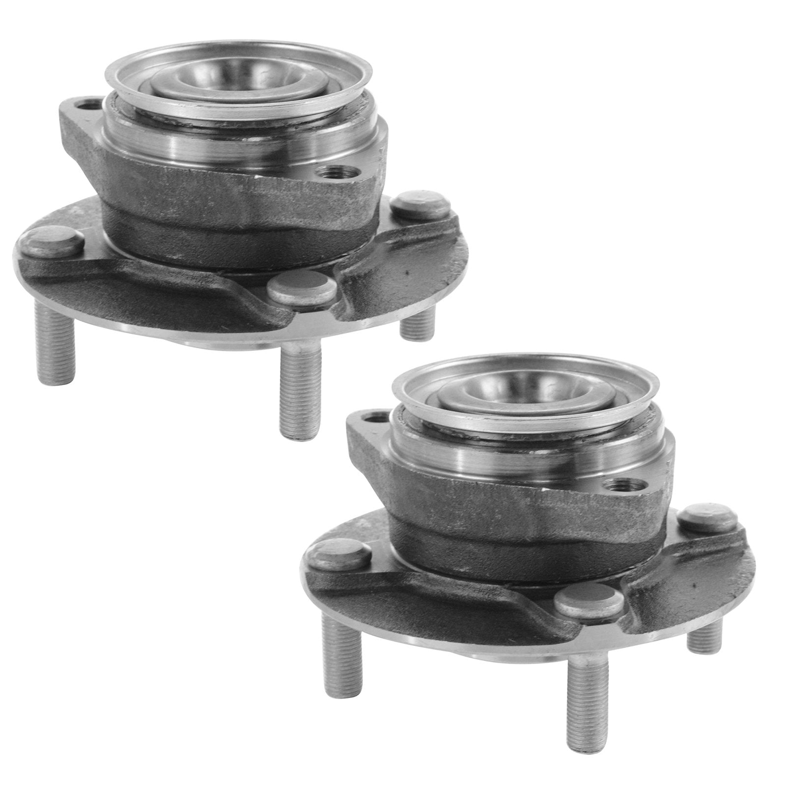 Trq Front Wheel Hub Bearings Assembly Set Compatible With 2007-2011 Nissan Versa