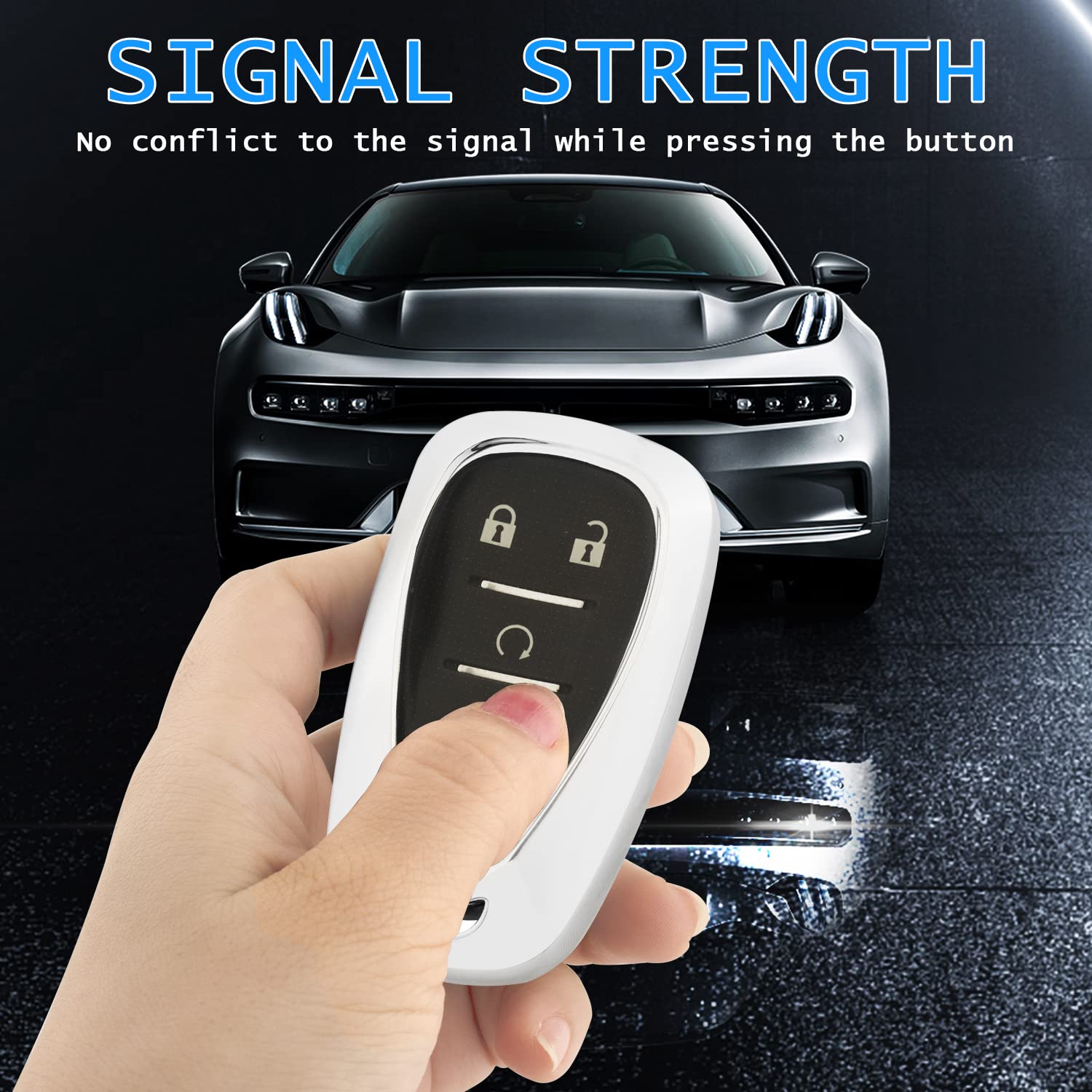 Xiyang Trade For Chevy Key Fob Cover With Keychain,Soft Tpu Full Protection Key Shell Case For Chevy Malibu Camaro Blazer Cruze