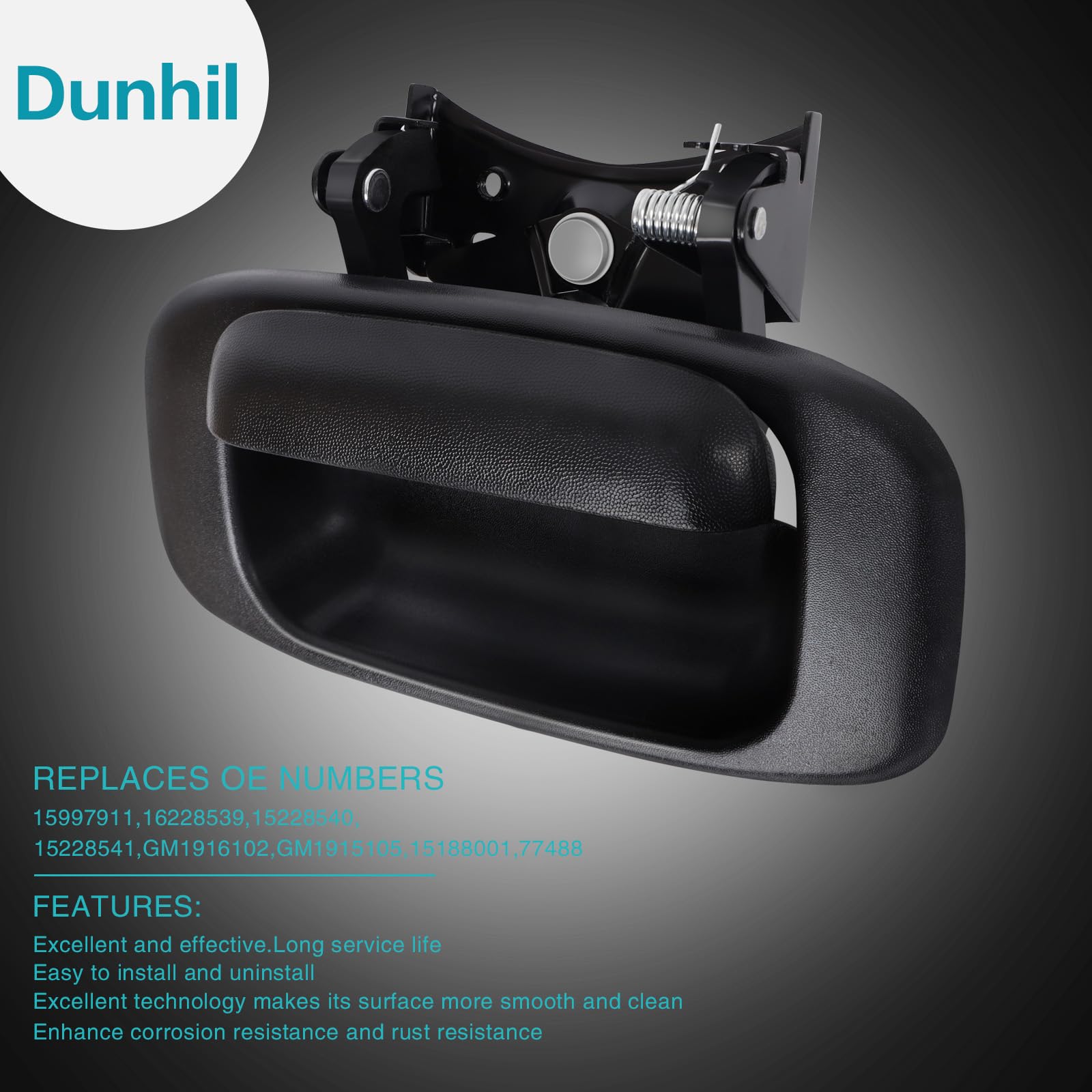 Dunhil Tailgate Tail Gate Handle & Bezel For Chevy Silverado Gmc Sierra 1500 1500Hd 2500Hd 2500 3500 1999-2007, 15997911 1522853