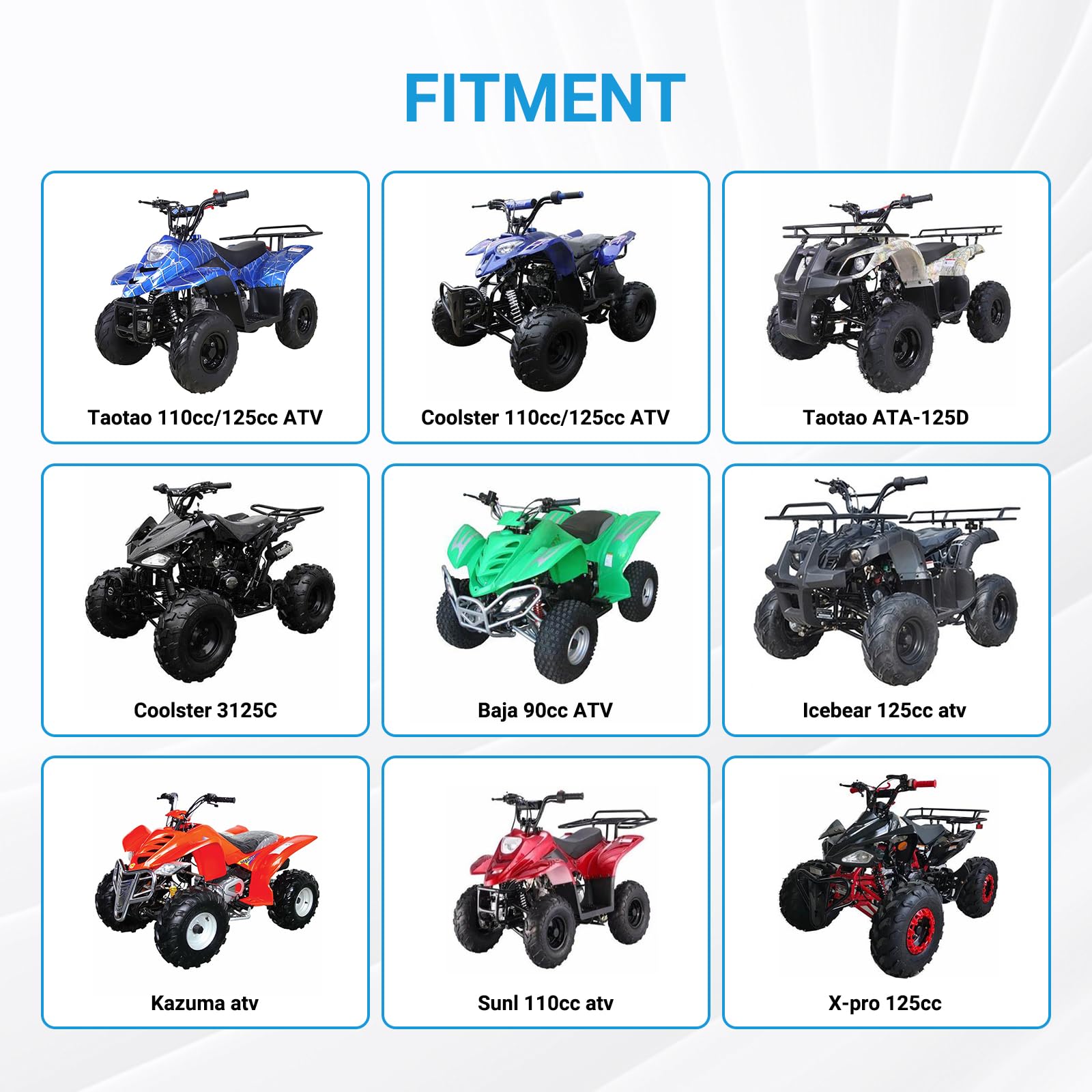 Eopoayi Complete Wiring Harness Kit Compatible With Tao Tao Coolster 110Cc 125Cc Chinese Atv Quad 4 Wheeler 4 Stroke Parts With