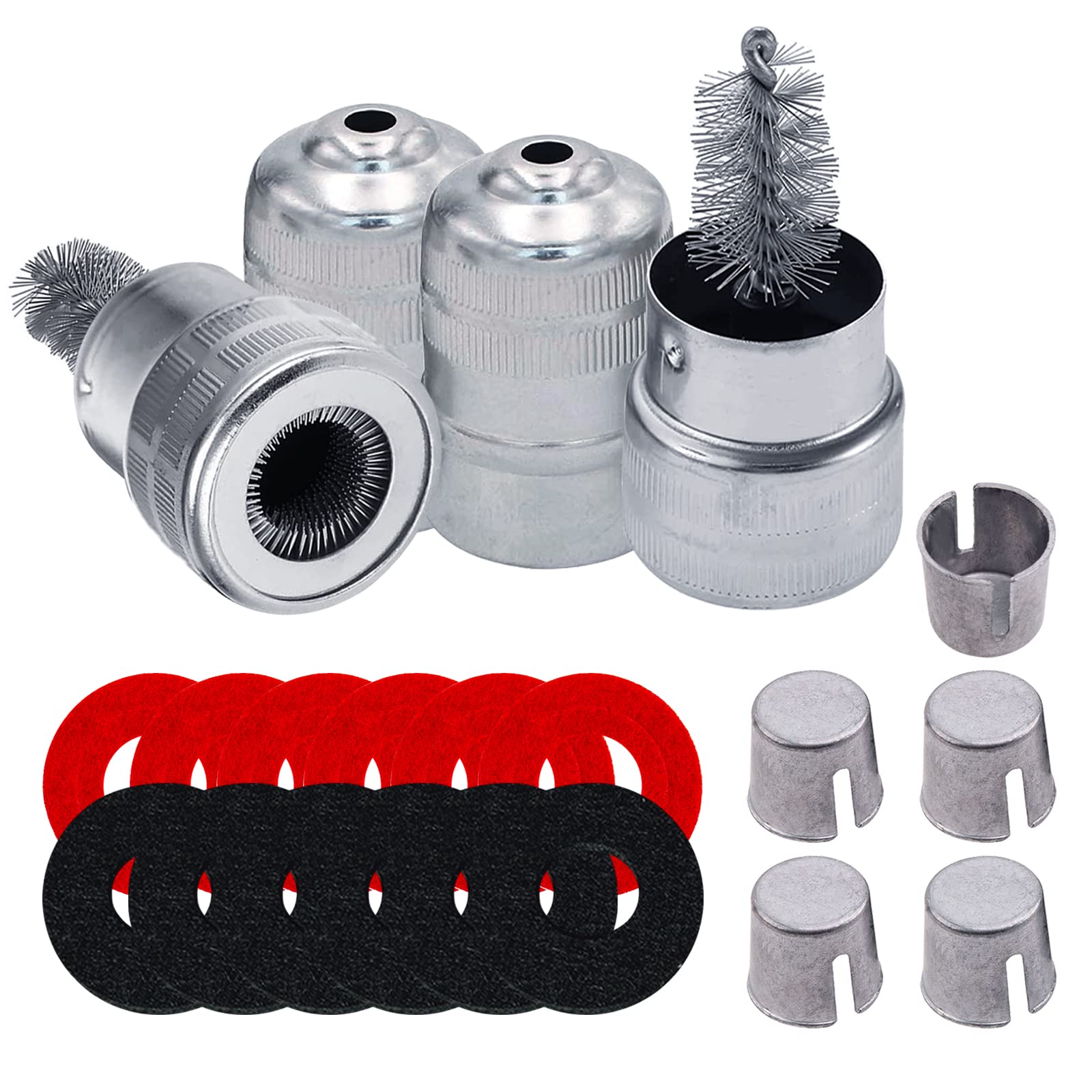Ampper Battery Terminal Cleaning & Repair Kit, Battery Terminal Cleaning Kit with 5 Shims, 2 Brushes and 12 Piece Washers