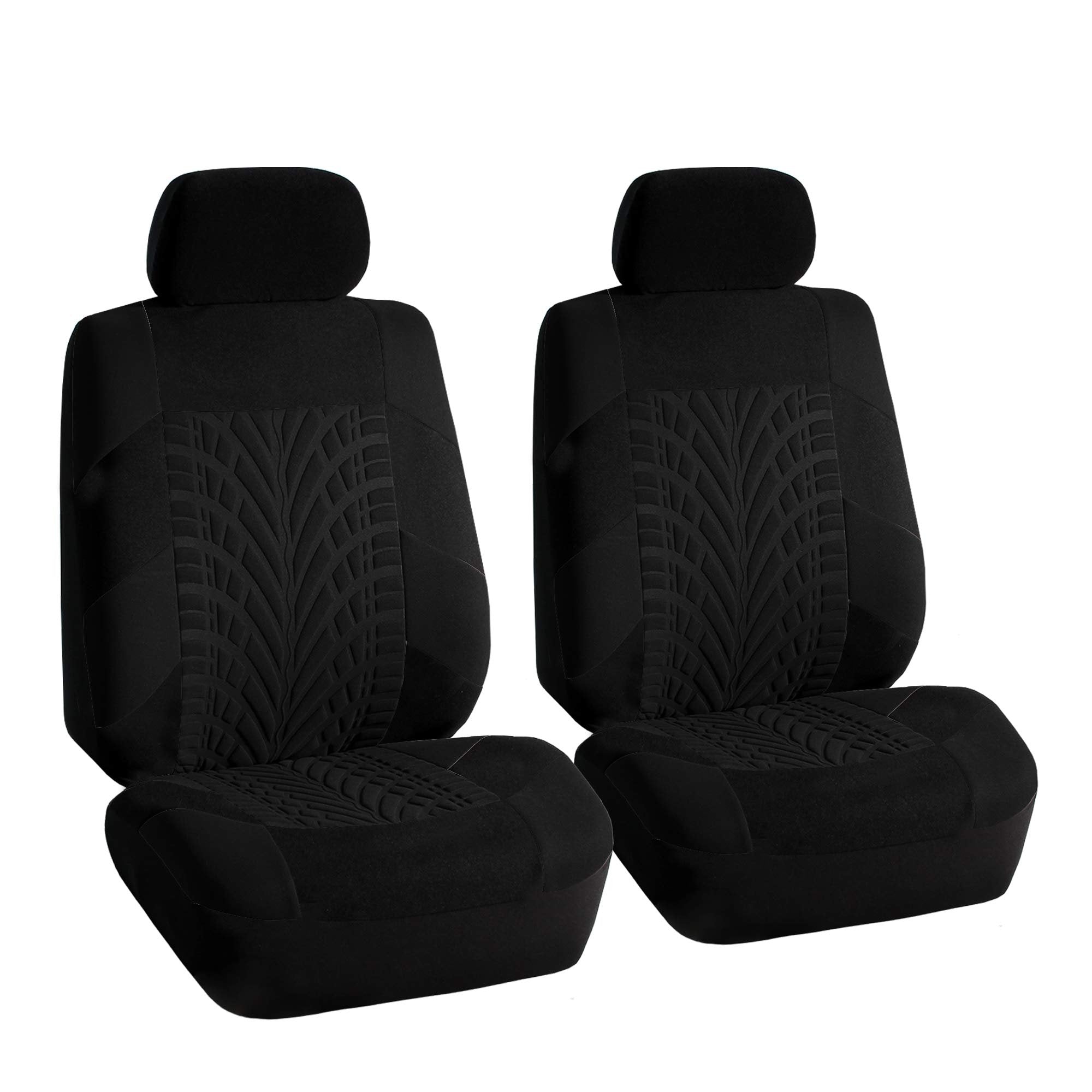 Fh Group Car Seat Covers Front Set Premium Cloth - Covers For Low Back Carseats With Removable Headrest,Universal Fit,Automotive