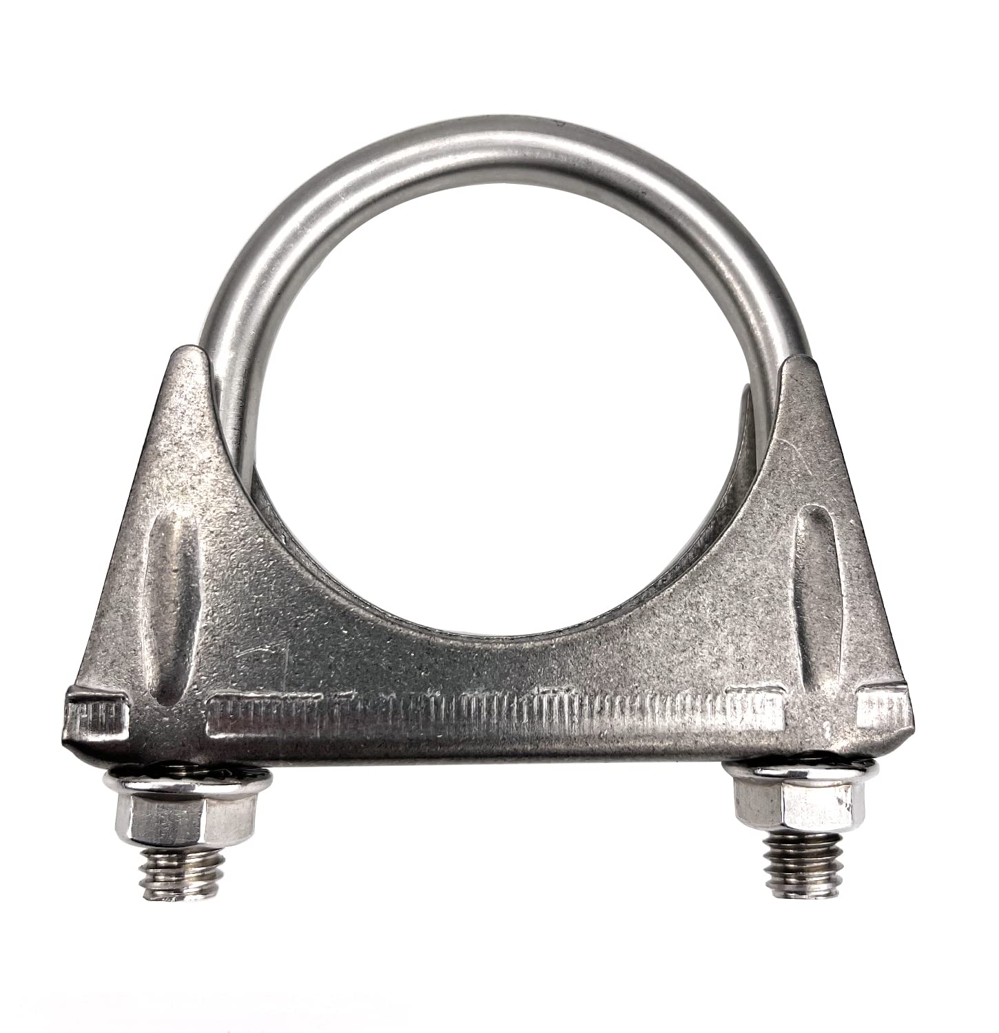 Heavy Duty 2.5 Inch Muffer Clamps Exhaust 2 1/2'' Stainless Steel U Bolt Clamp On Tip Pipes Connection