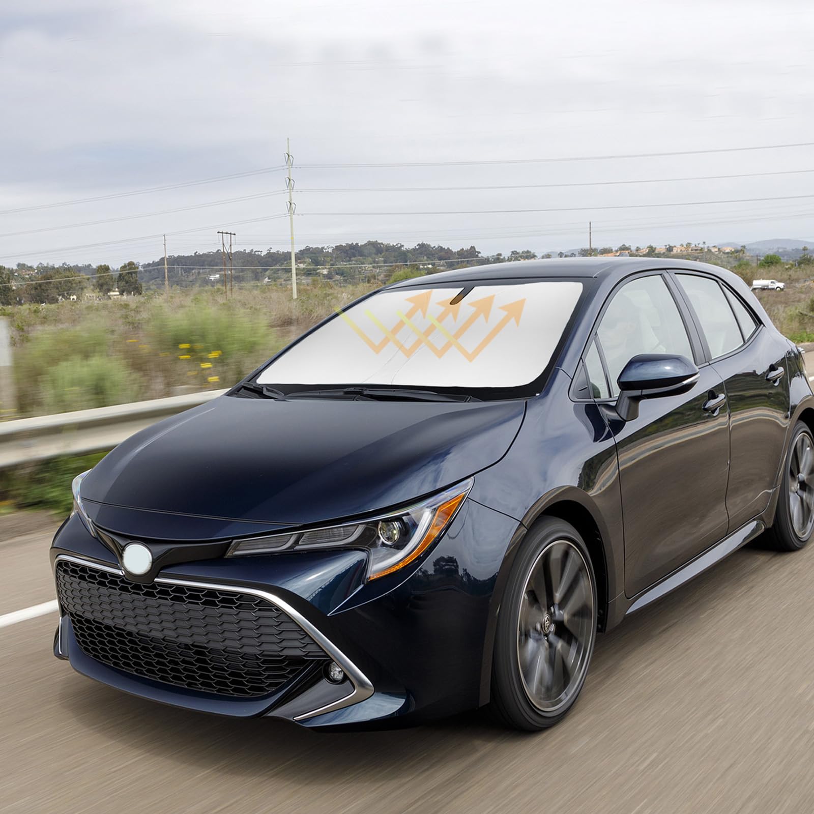 Sun Shade For Toyota Corolla Windshield Sunshades Cover Custom Fit 2014-2018 2019 Corolla L Ls Le Eco Xle Se Xse Sedan Accessori