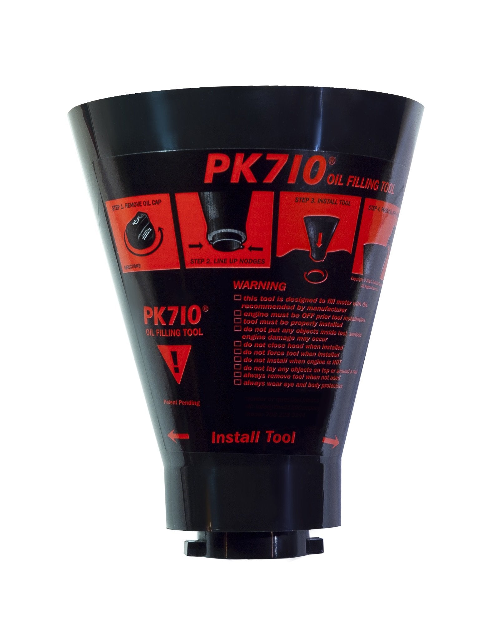 PK 710 Oil Filler Funnel, Anti Spiller,Compatible with: Volkswagen, Audi, BMW, Mercedes Benz