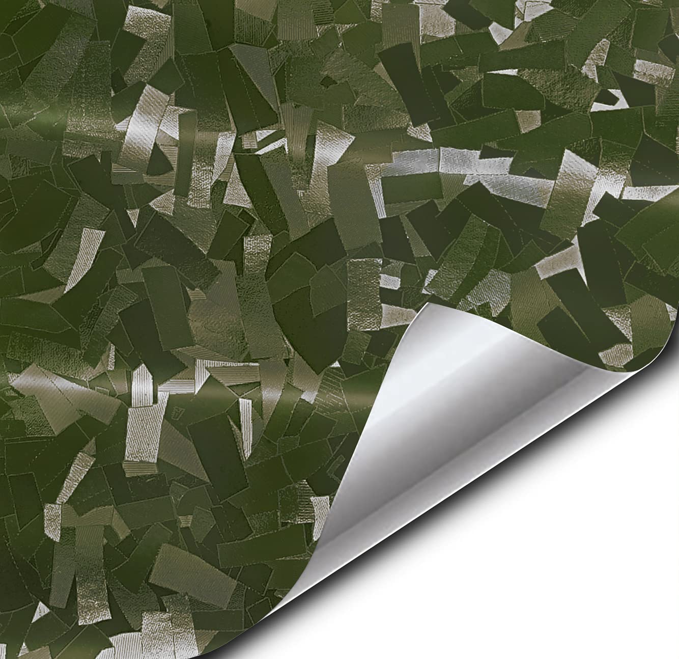 Vvivid+ Forged Composite Carbon Vinyl Wrap Roll (10Ft X 5Ft, Army Green)