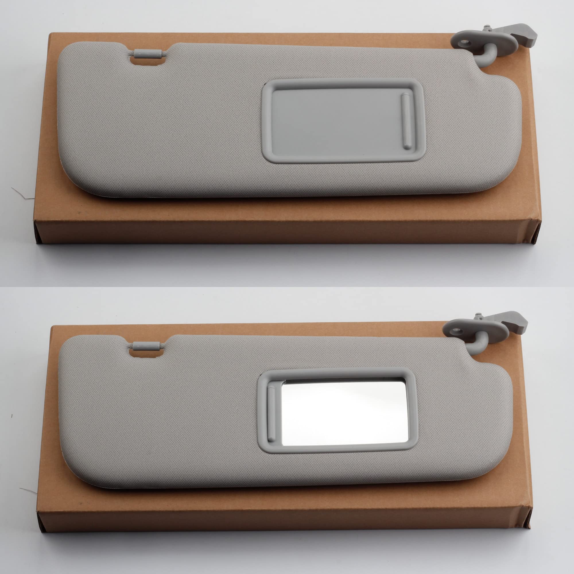 Dasbecan Gray Right Passenger Side Sun Visor Compatible With Hyundai Elantra 2011 2012 2013 2014 2015 Replaces# 852103X000Tx