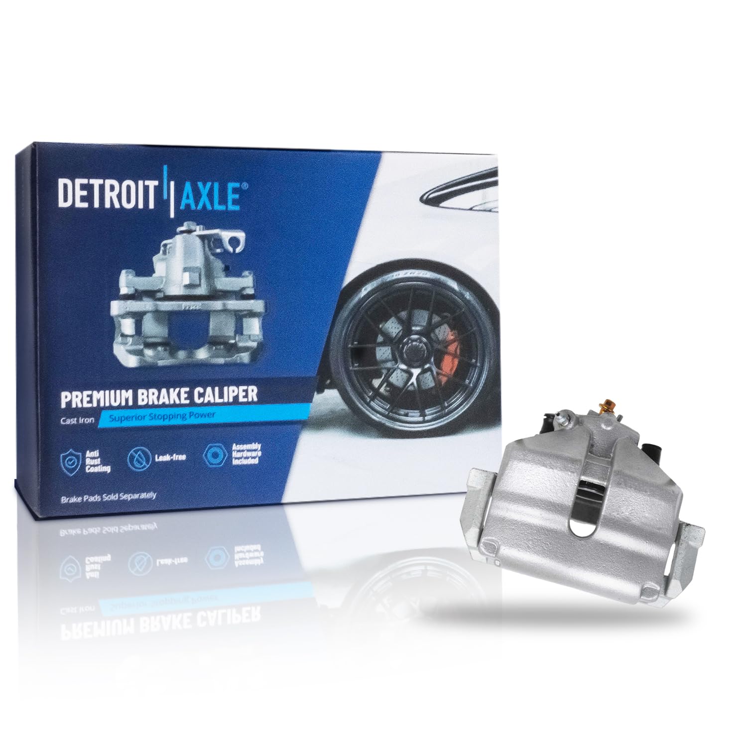 Detroit Axle - Front Right Brake Caliper for Volkswagen Jetta Beetle Golf Golf SportWagen Bora Rabbit Audi A1 A3, Passenger Side