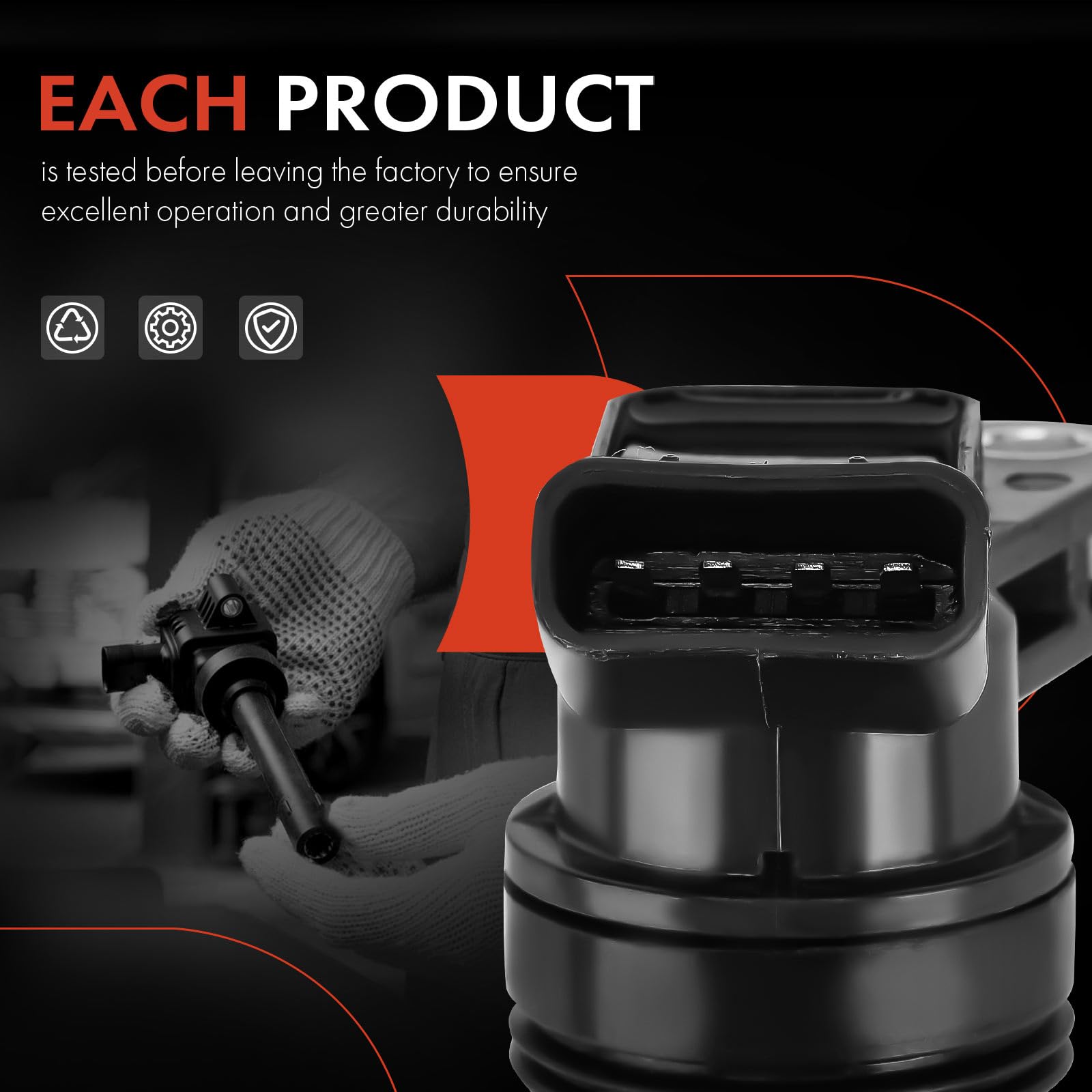 A-Premium 6PCS Ignition Coil Packs Compatible with Land Rover and Volvo Vehicles - S60 2011-2016, S80 2007-2015, V60 2015, V70 2008-2010, XC60 2010-2016, XC70 2008-2015, XC90 2006-2014