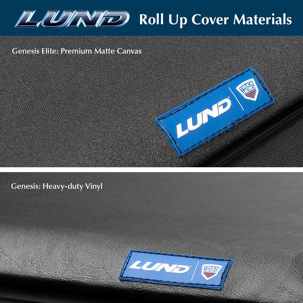 Lund Genesis Roll Up Soft Roll Up Truck Bed Tonneau Cover | 96074 | Fits 2015 - 2023 Ford F-150 8' Bed (96'')
