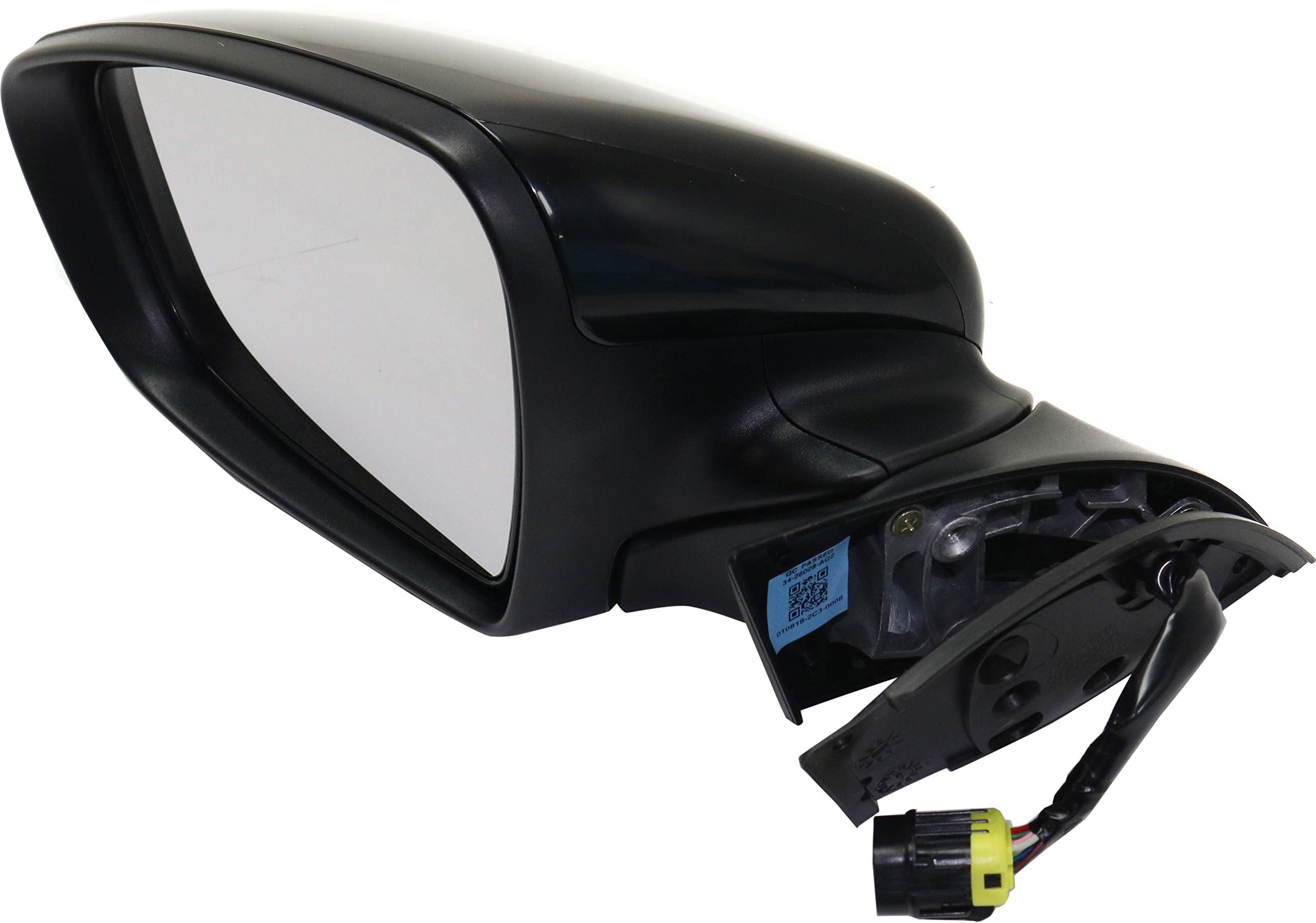 Kool Vue Driver Side Power Heated Mirror for Kia Forte Forte5 2017-2018 Power Fold With Signal Light & Puddle Lamp; Without Blind Spot Monitor Paintable