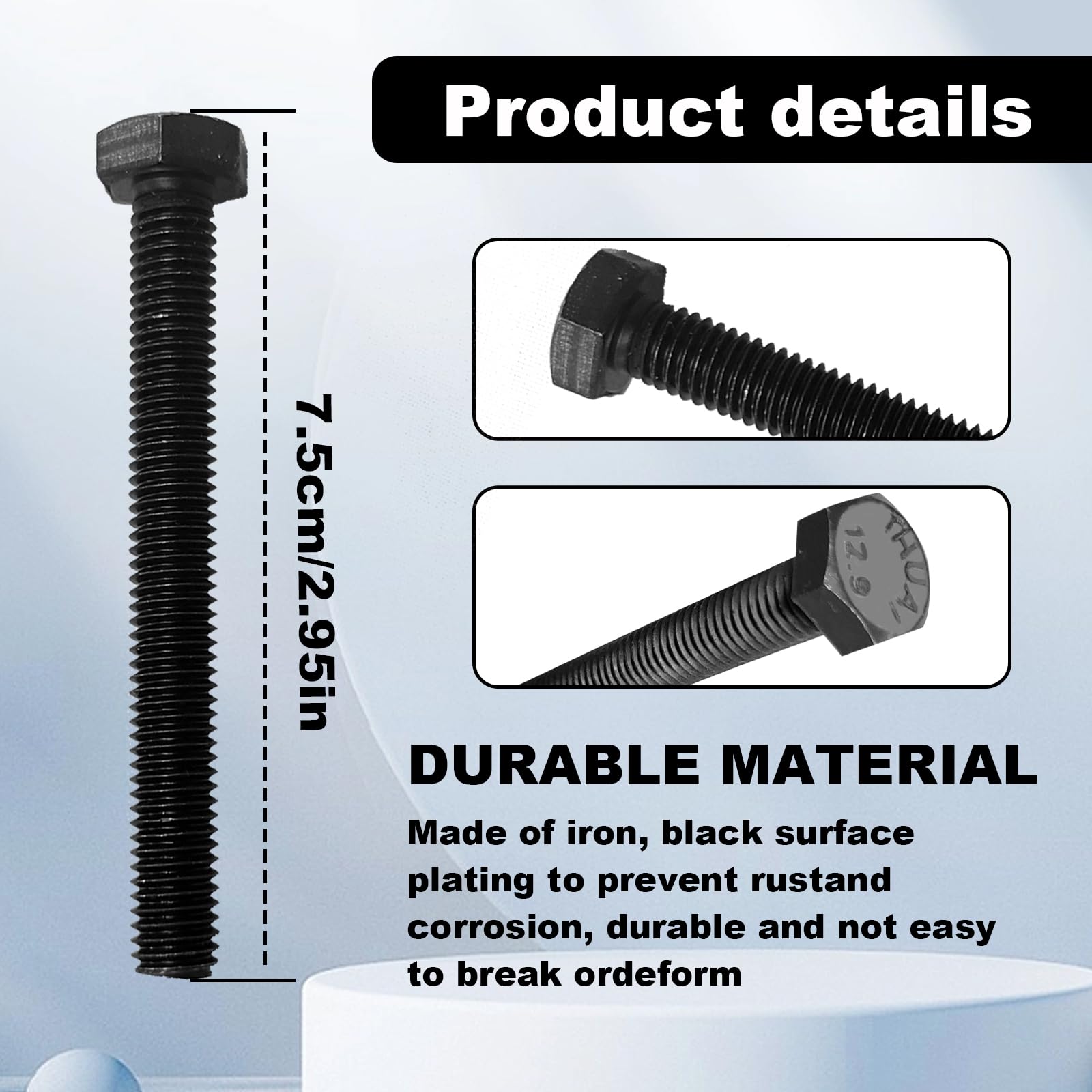 4 Pcs M8 8Mm Secondary Clutch Spreader Belt Change Removal Tool Compatible With Can-Am Atv'S And Sxs'S Bolt M8 X 1.25 X 70, 12.9 Cl