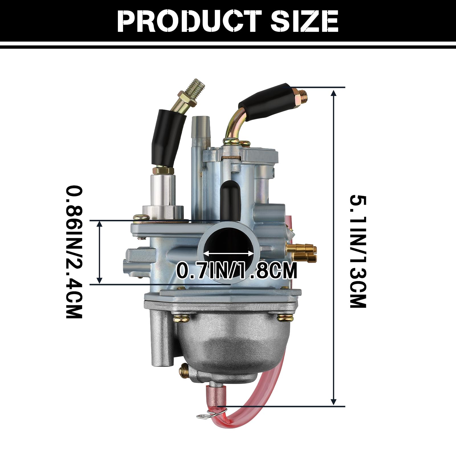 Carburetor For Polaris Predator 50/90 Scrambler 50/90 Sportsman 90 E-Ton Viper 50/90 90Cc 100Cc Atv Yamaha Jog 90 100 90Cc 100Cc 4Dm Manual Choke Carburetor