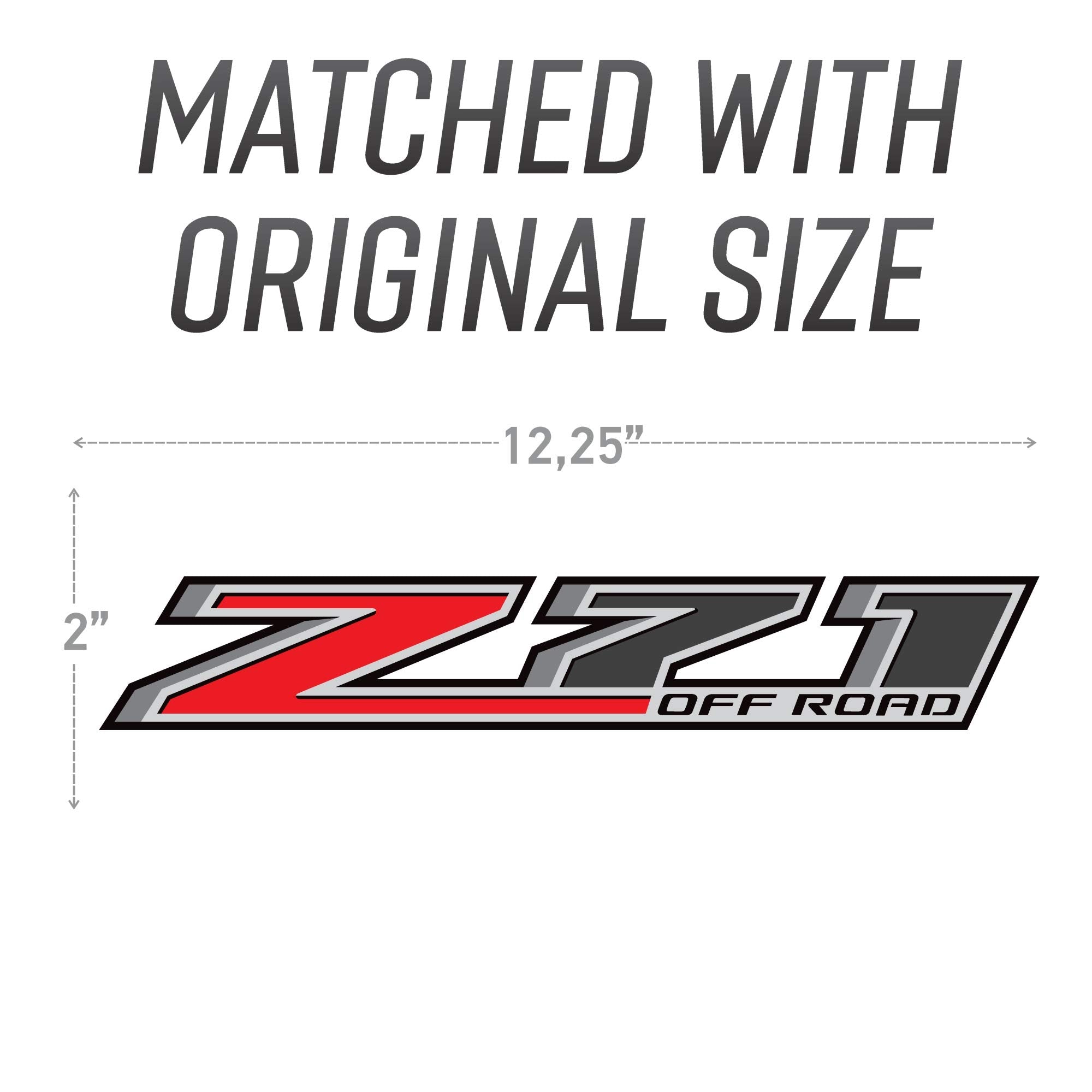 Gold Hook Decal For Trucks Chevy Silverado Z71 Off Road Stickers - F (2014-2024) Bed Side 1500 2500 Hd (Peel & Stick) Easy Installation